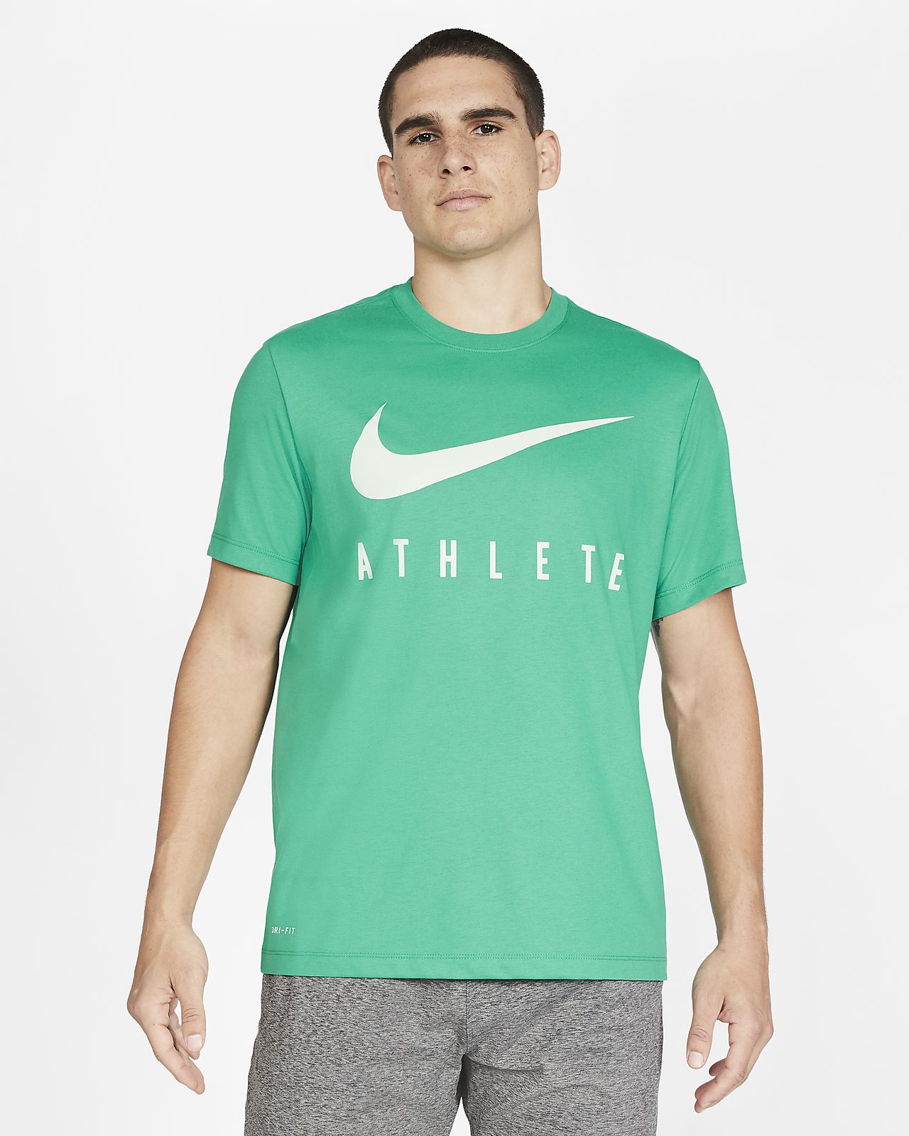 nike athlete t shirt green