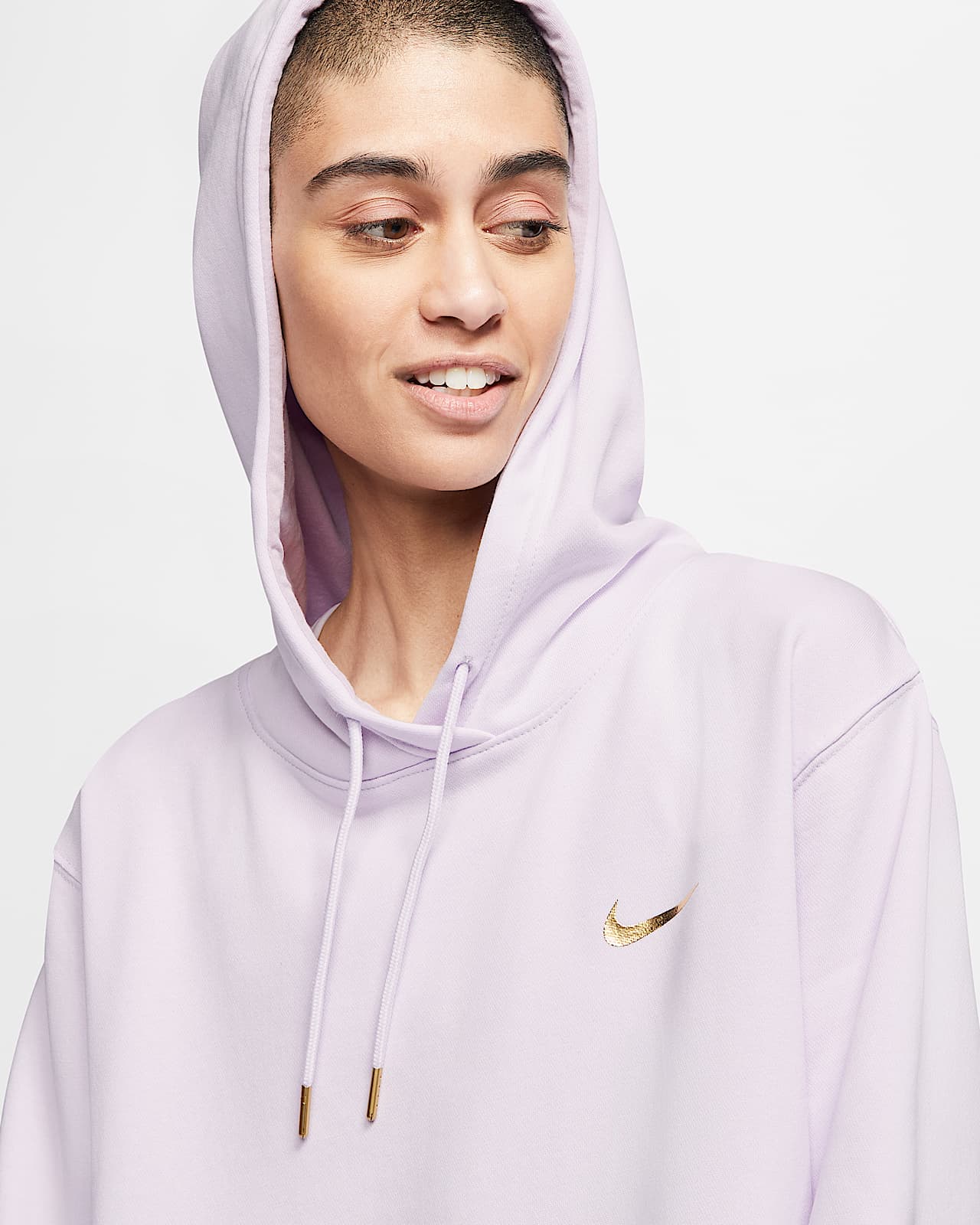 Nike Sportswear Swoosh Pullover hettegenser til dame. Nike NO Nike Sportswear hettegenser til dame. Nike NO