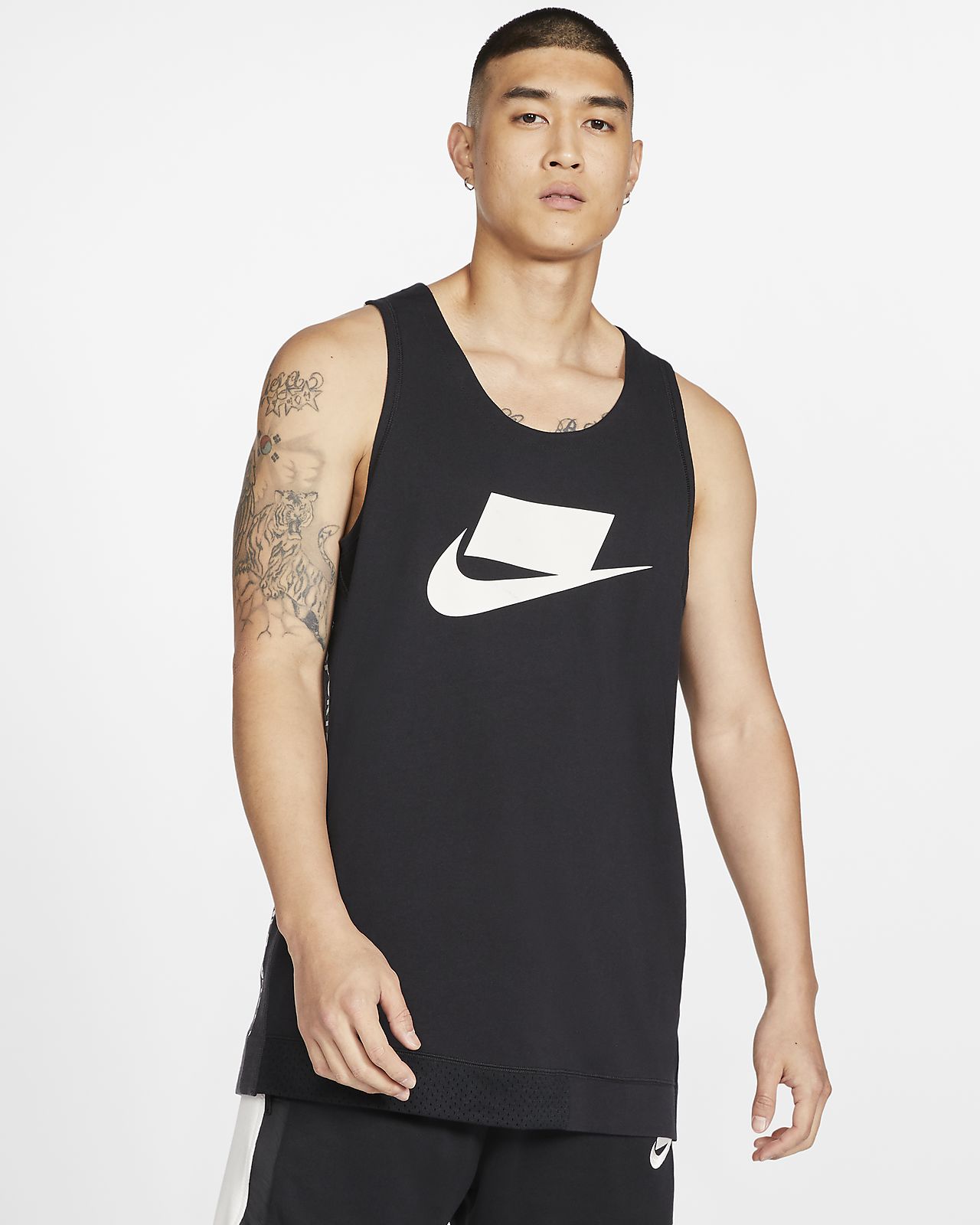 men's nike sportswear statement mesh jersey tank