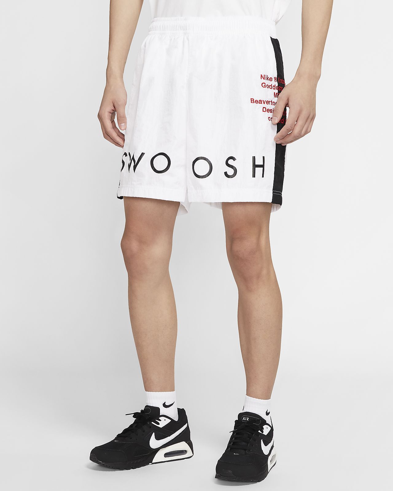 nike swoosh woven shorts