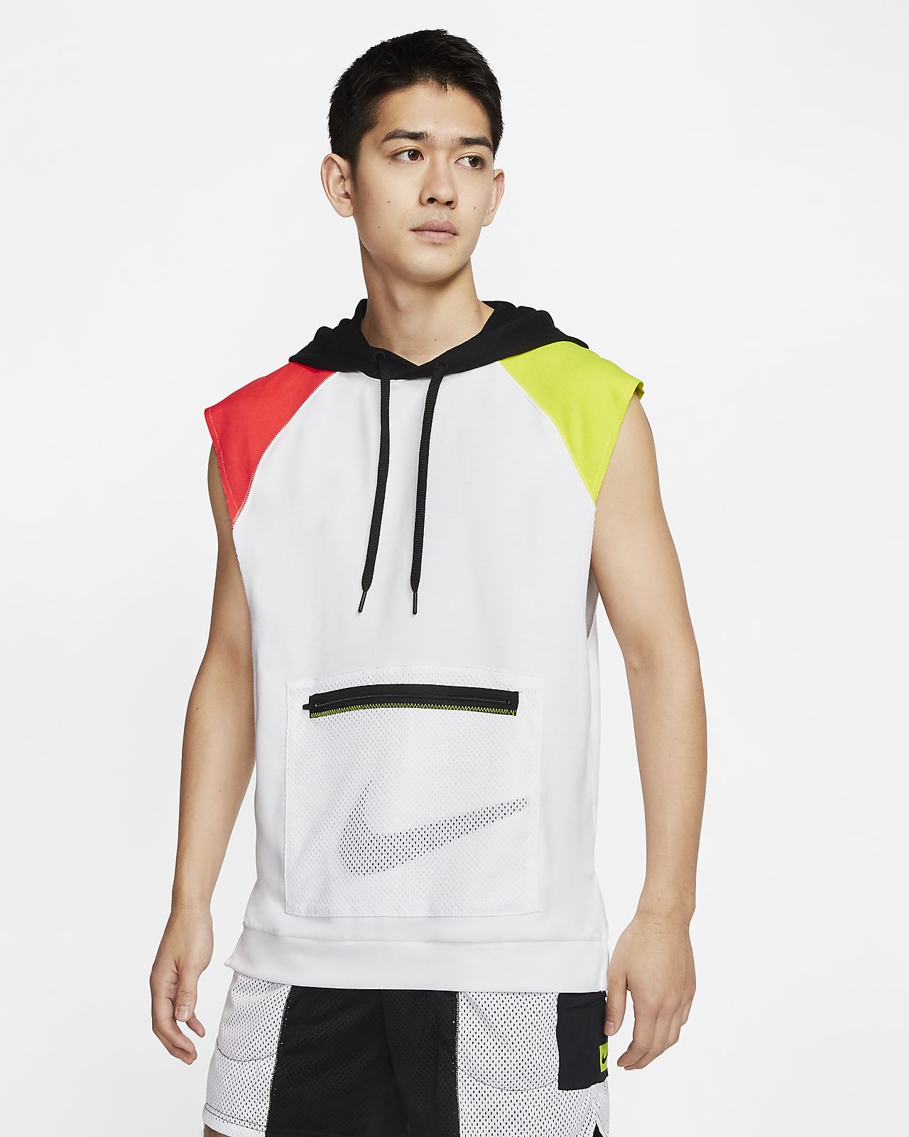 nike men's sleeveless training hoodie