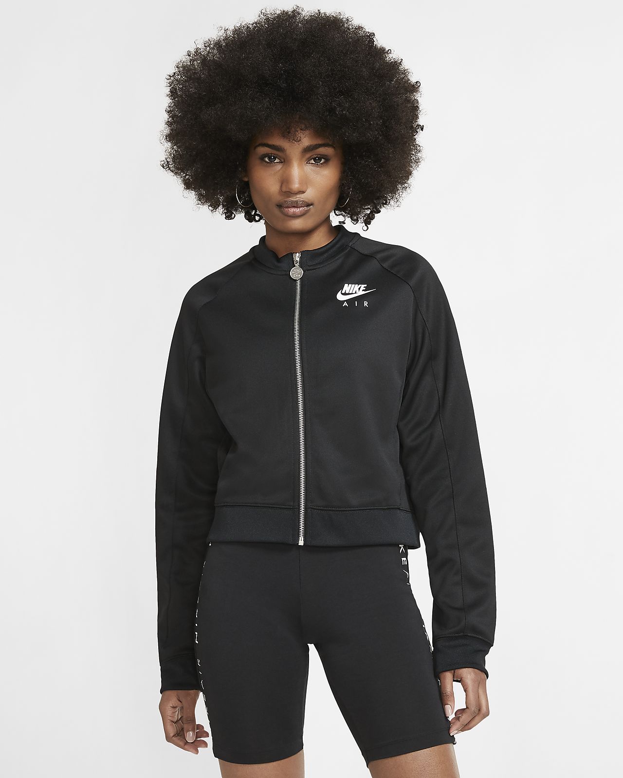 veste nike grise et verte femme