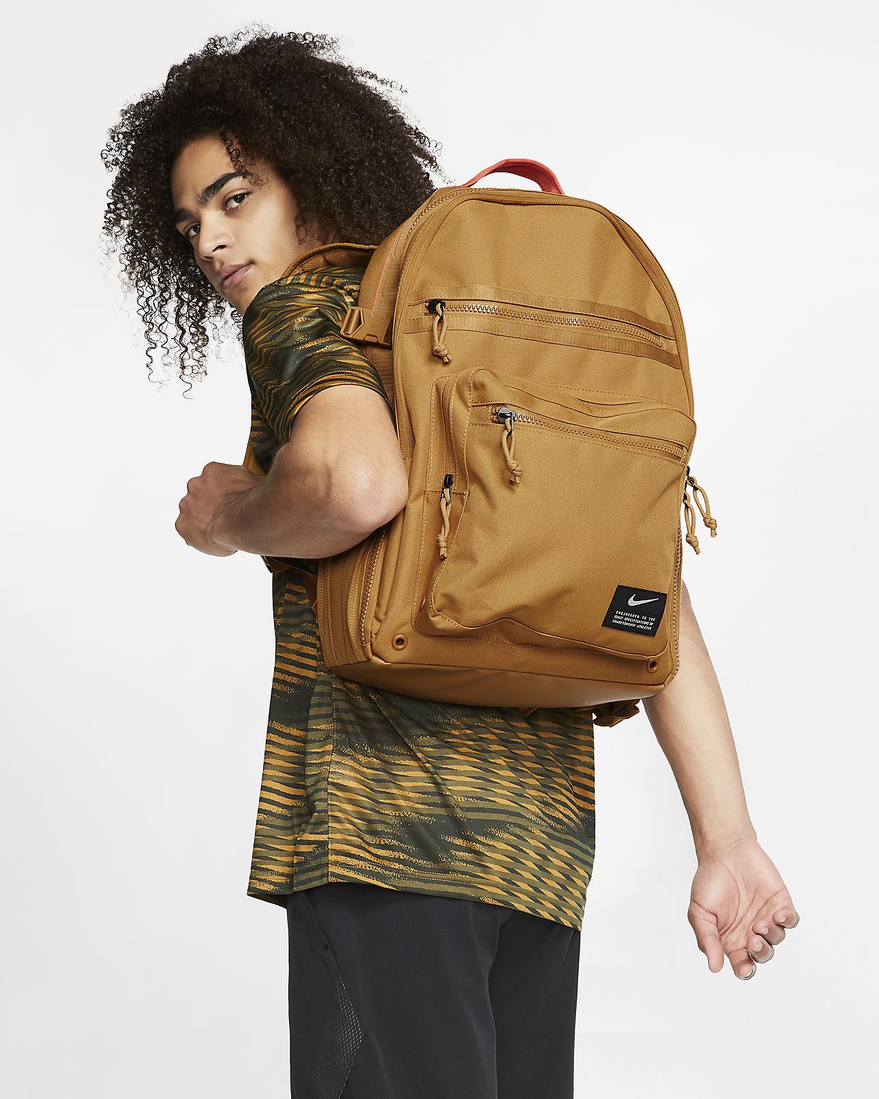 brown nike backpack