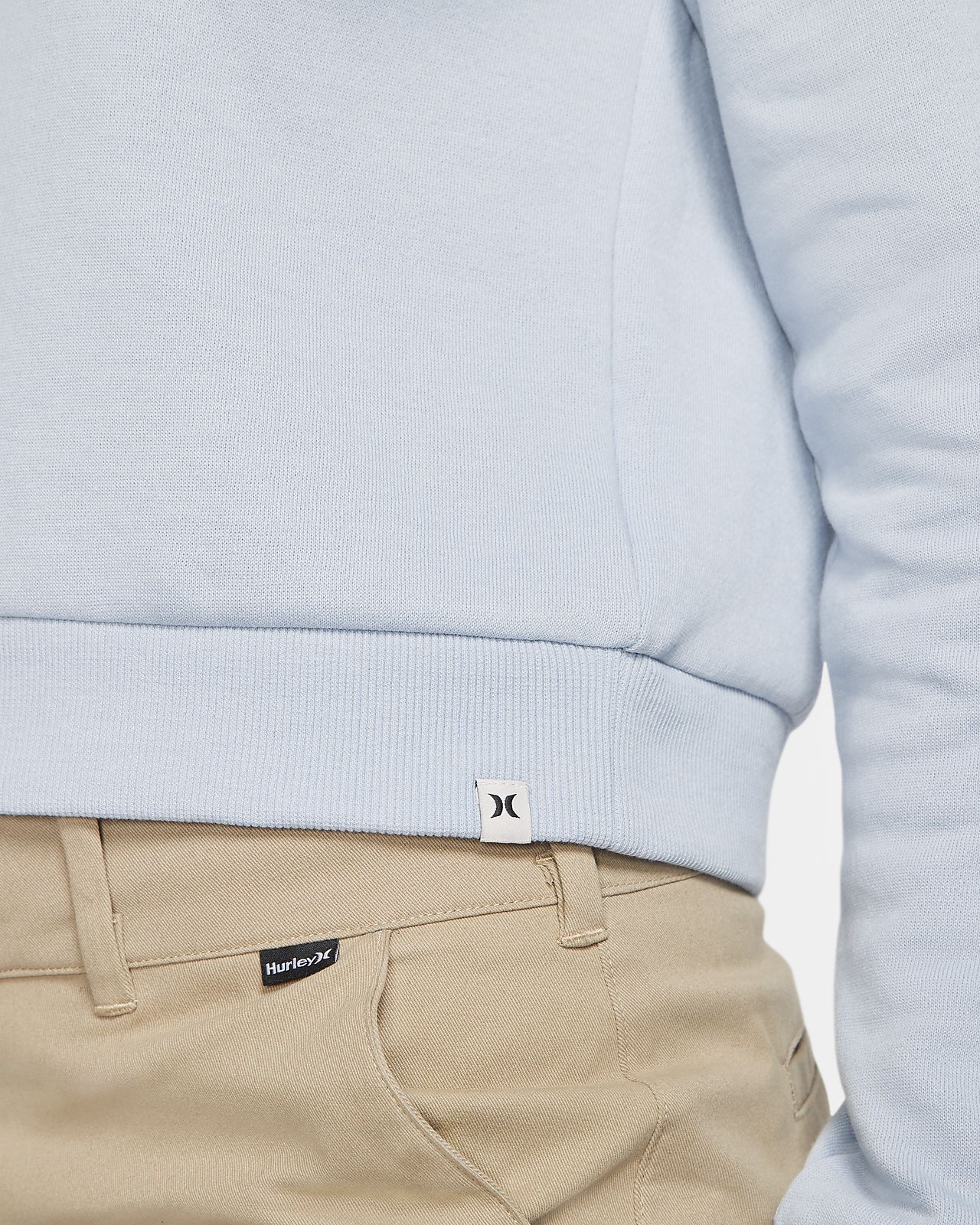 cropped fleece pullover