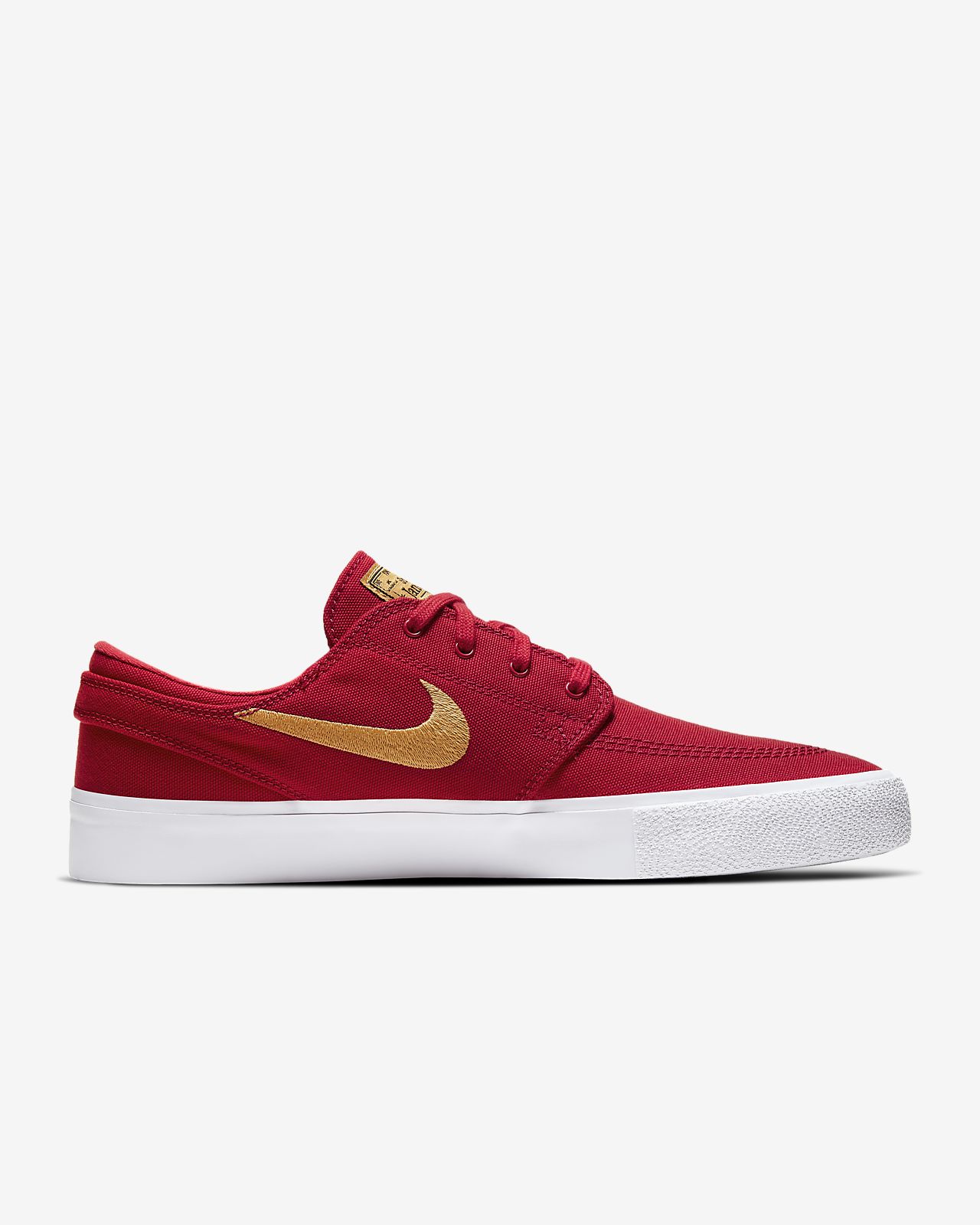 nike sb janoski university red canvas skate shoes