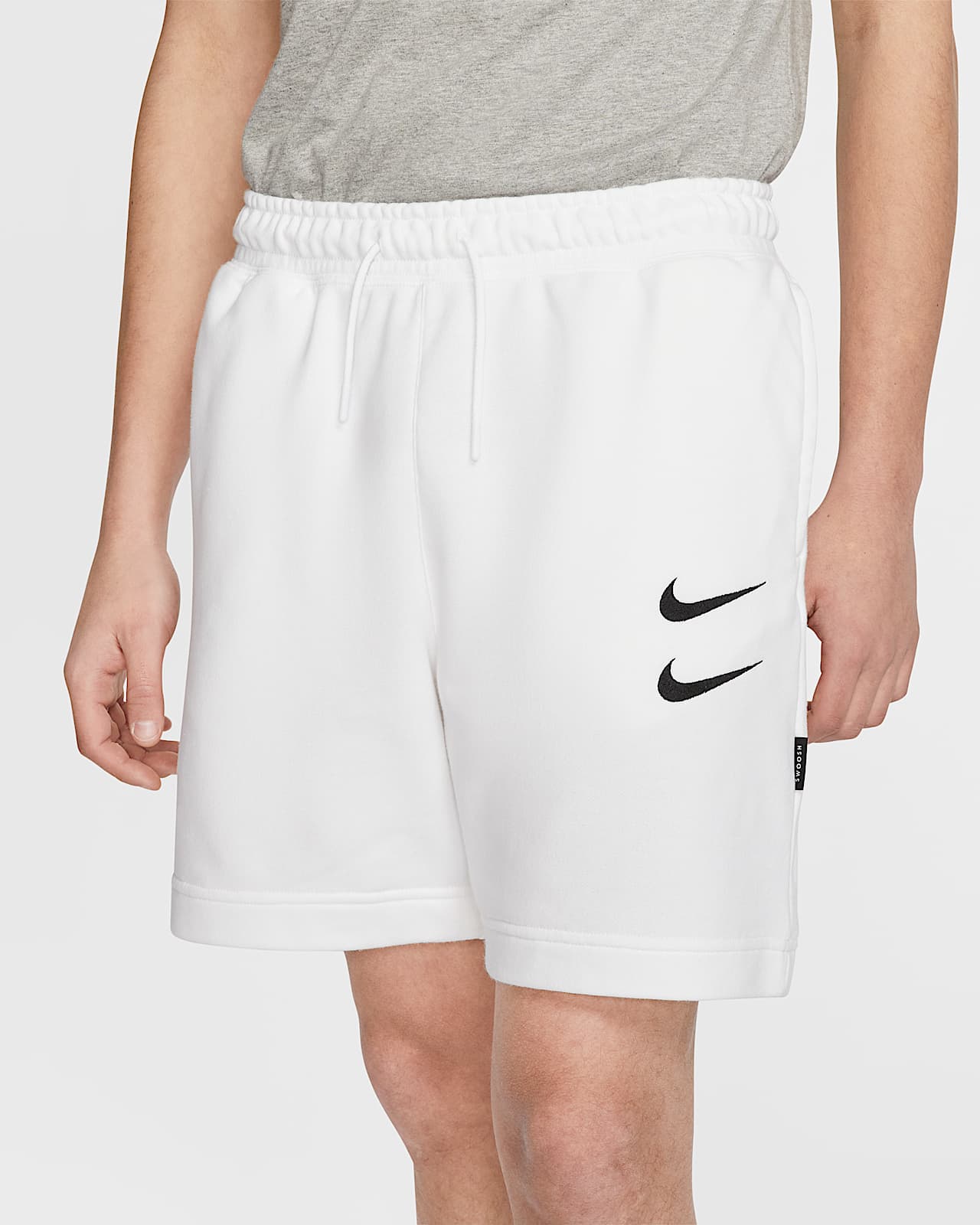 nike sportswear swoosh french terry shorts