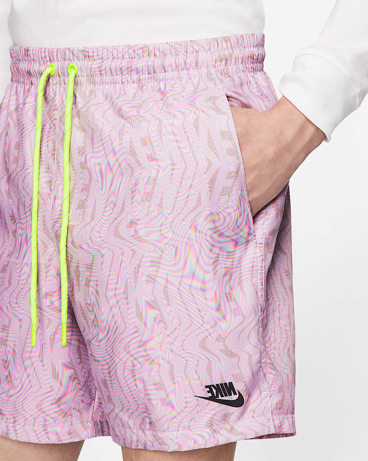 nike woven mirror logo short