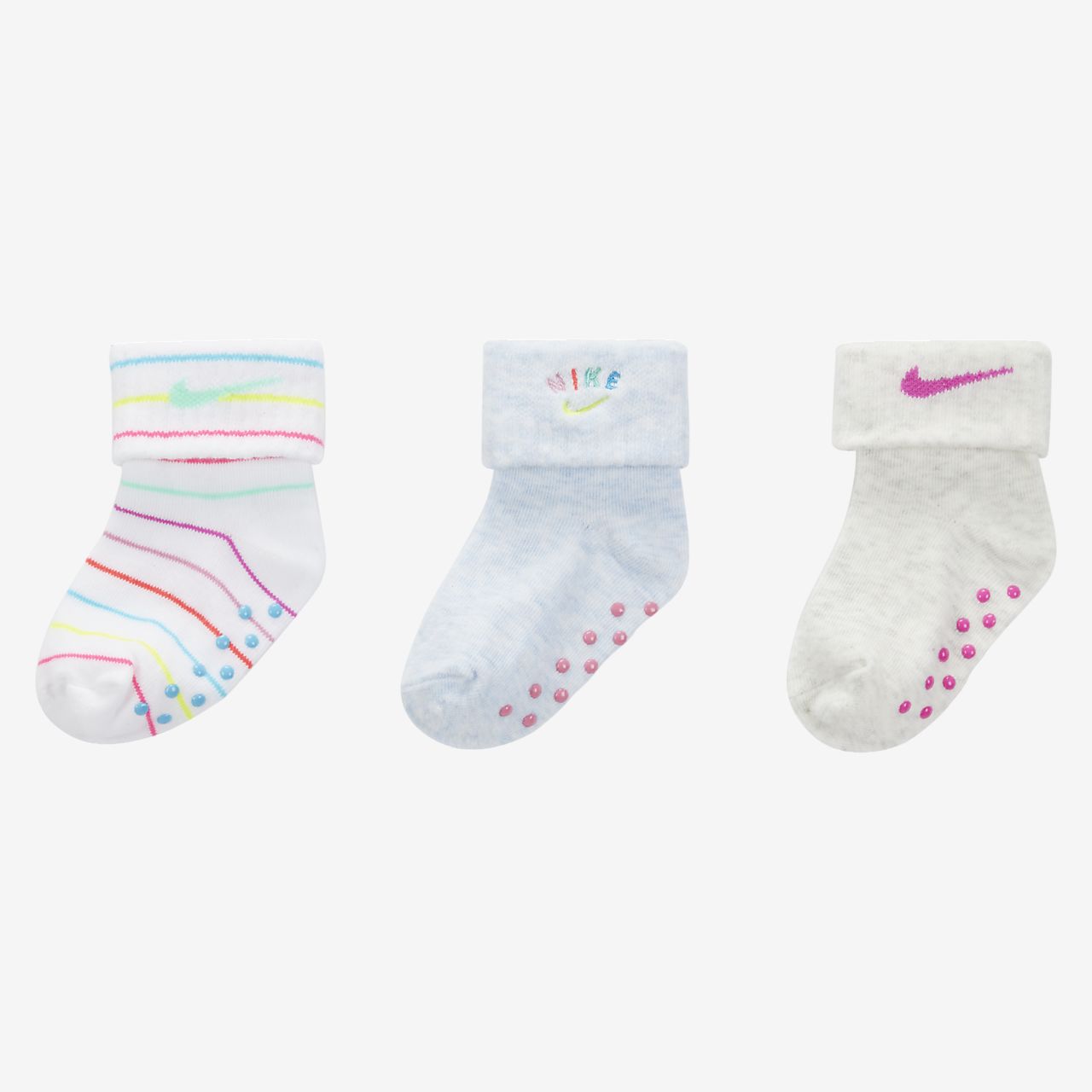 baby white nike socks
