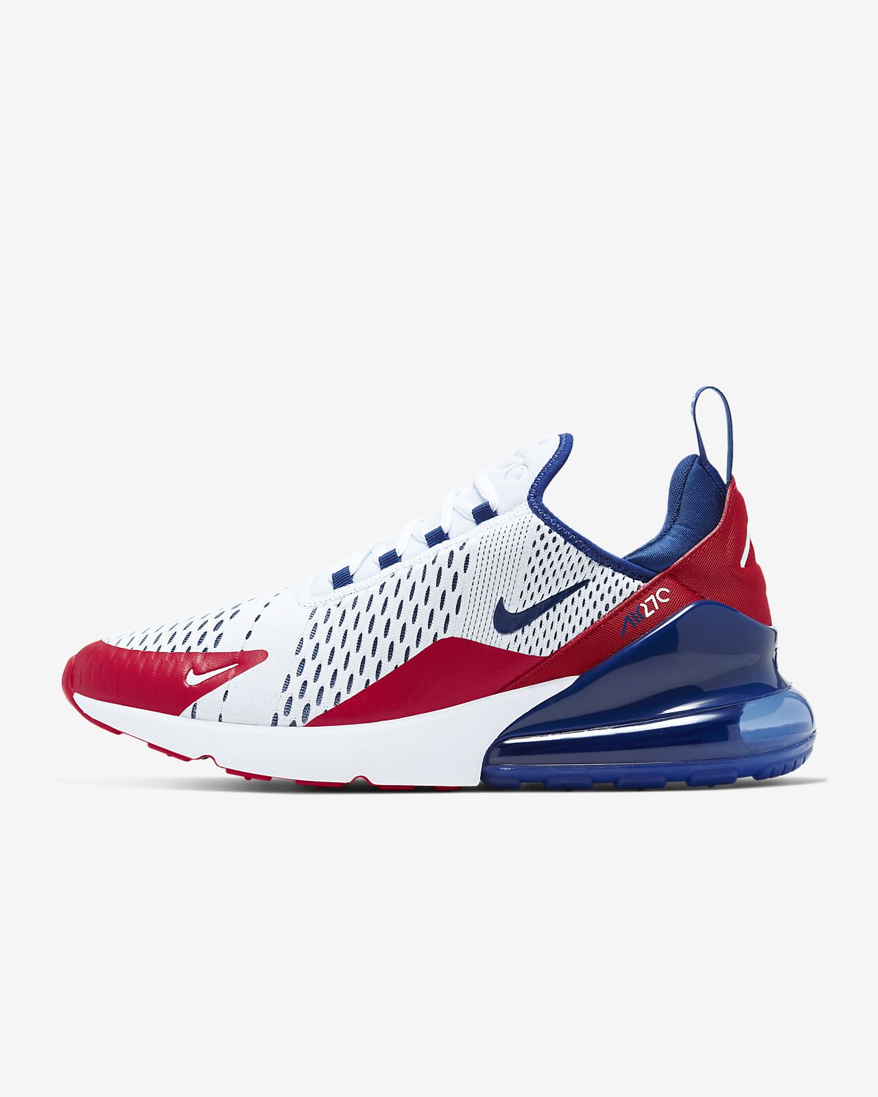 nike 270 men's white and red