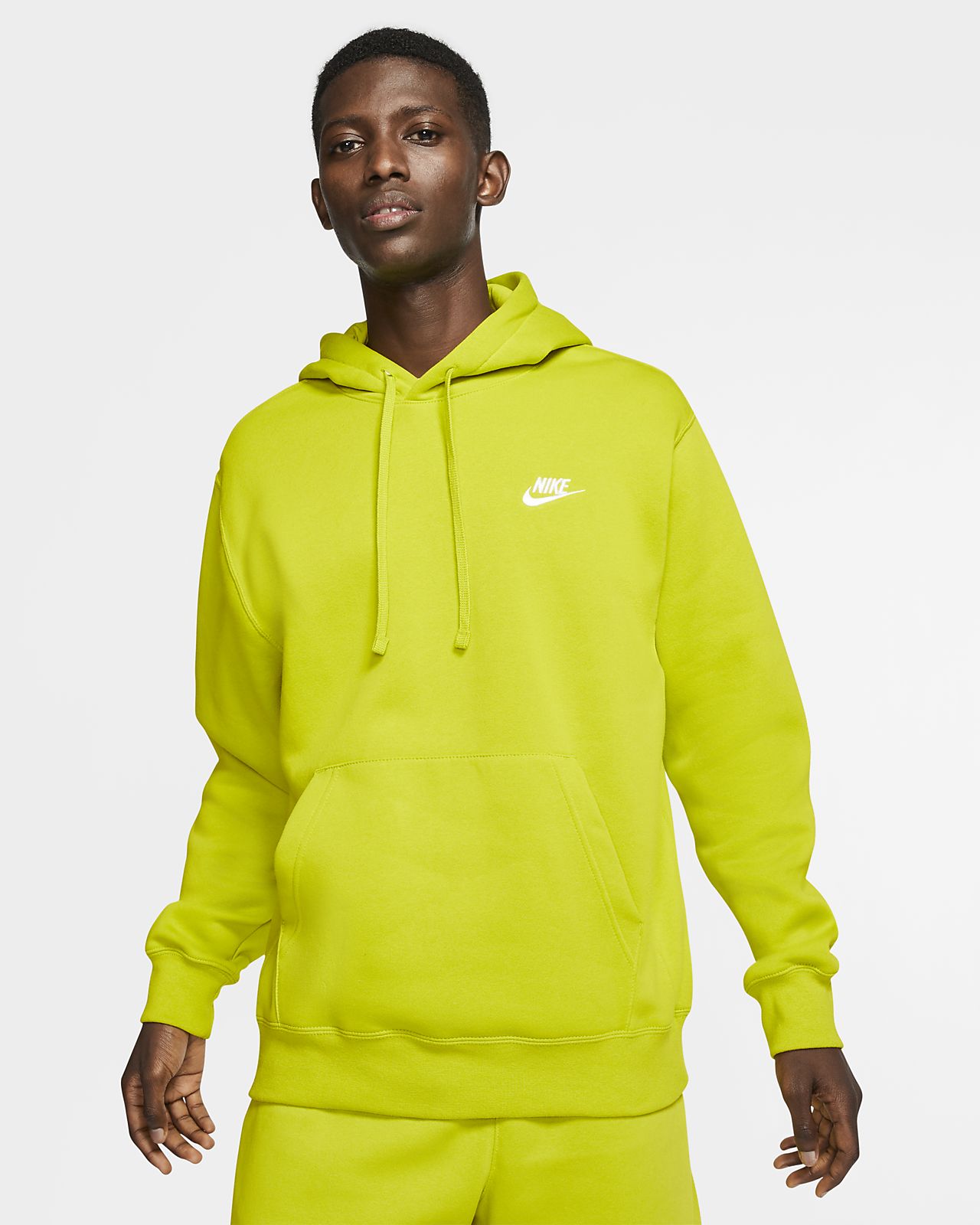 nike sportswear yellow hoodie