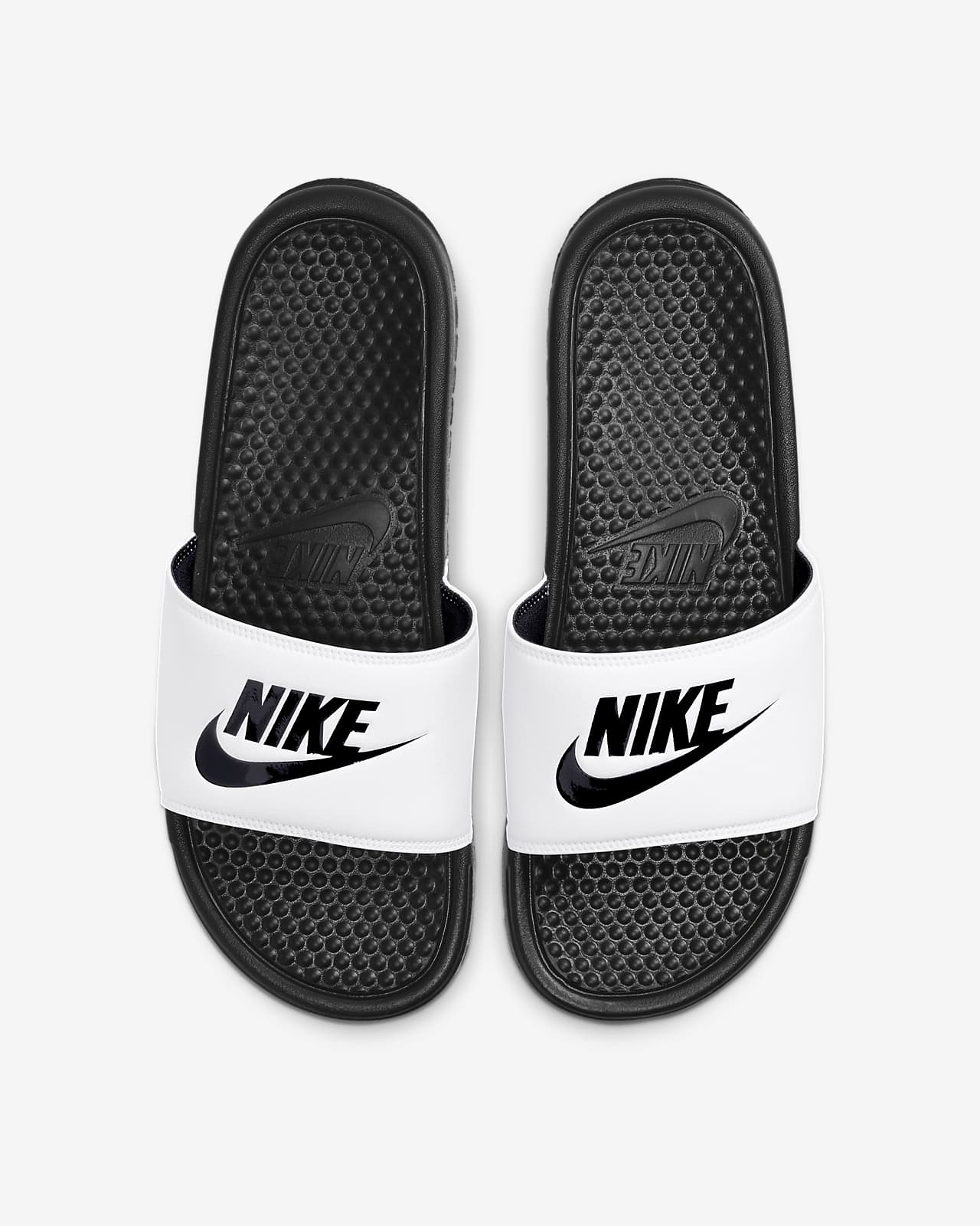 black nike slides