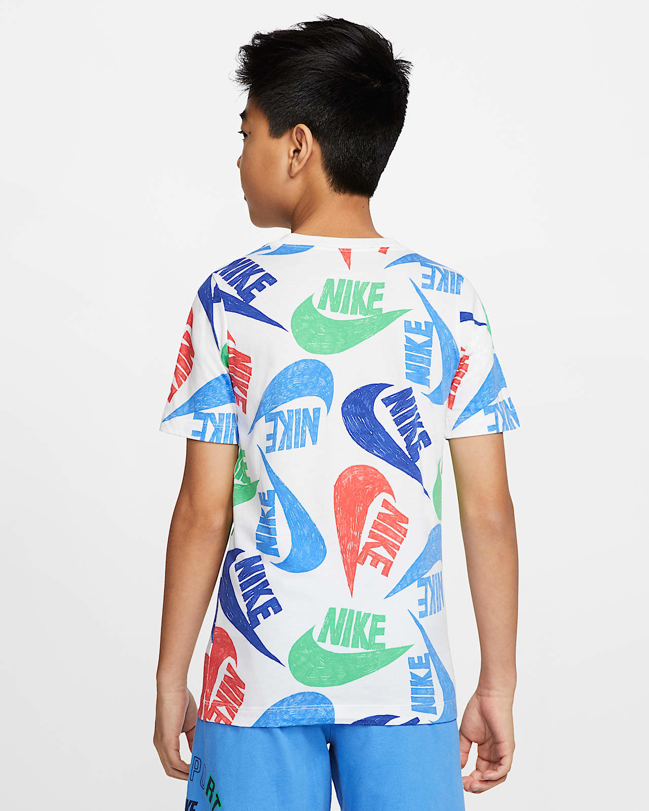 blue nike shirt boys