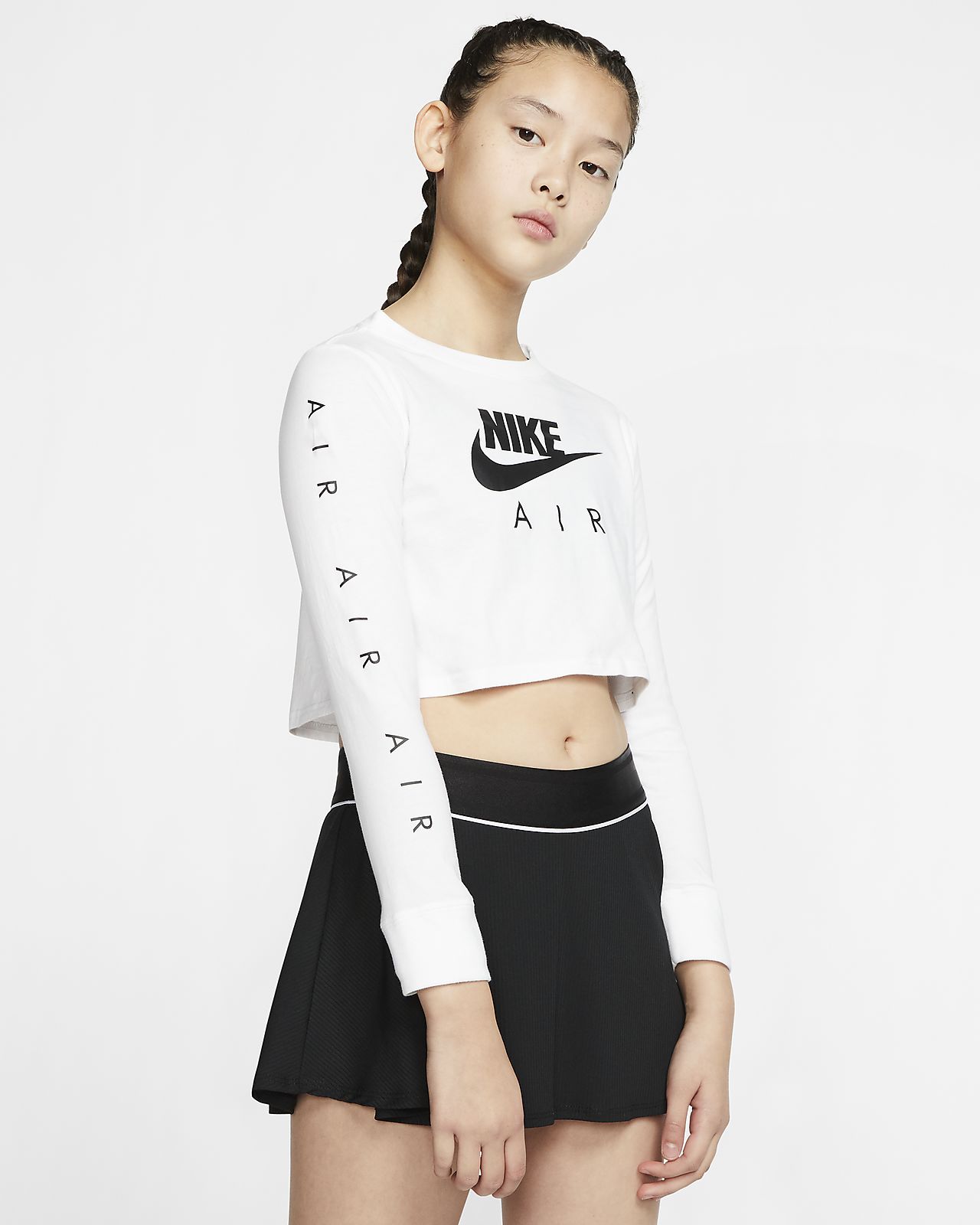 girls nike crop top