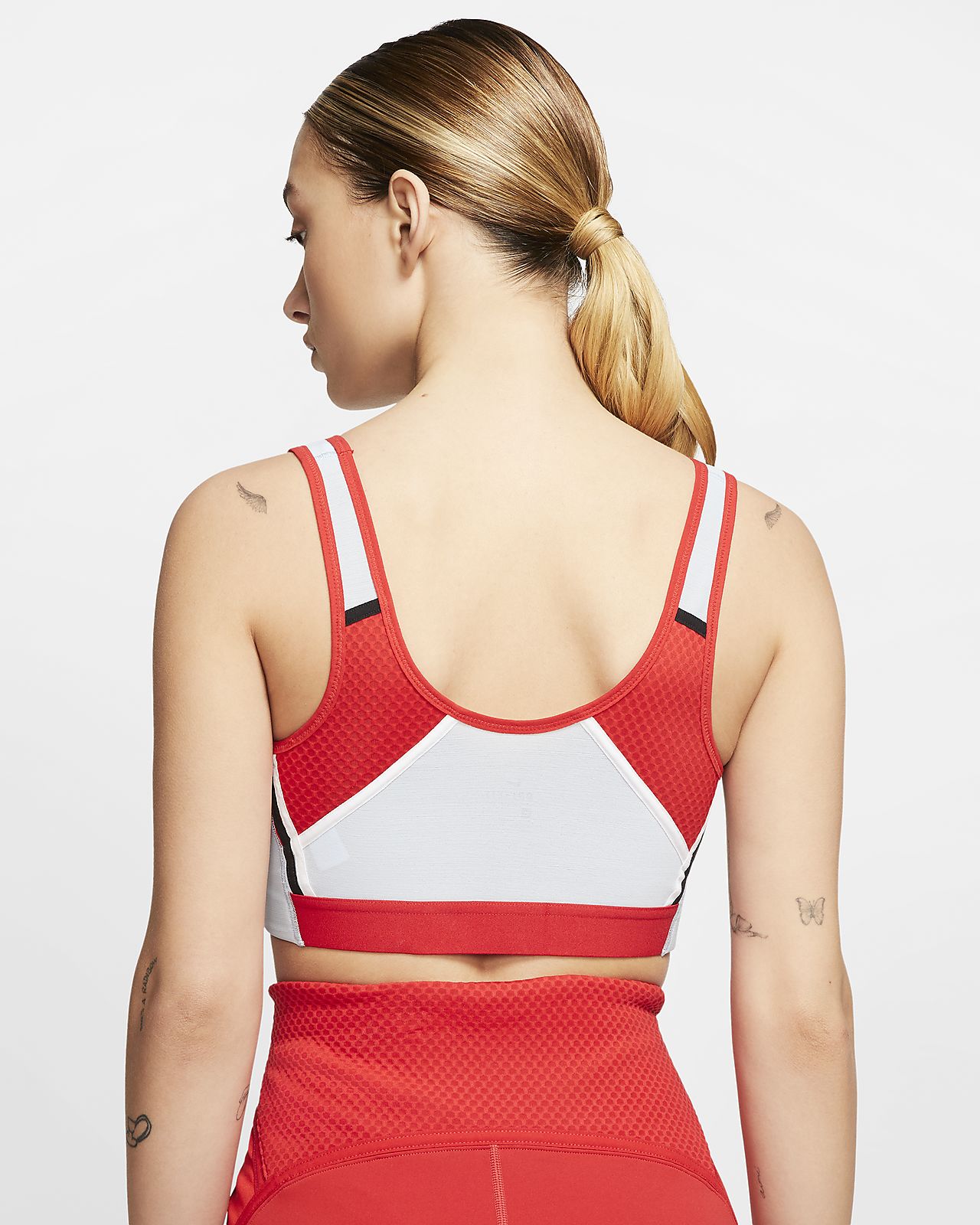 nike red sports bra