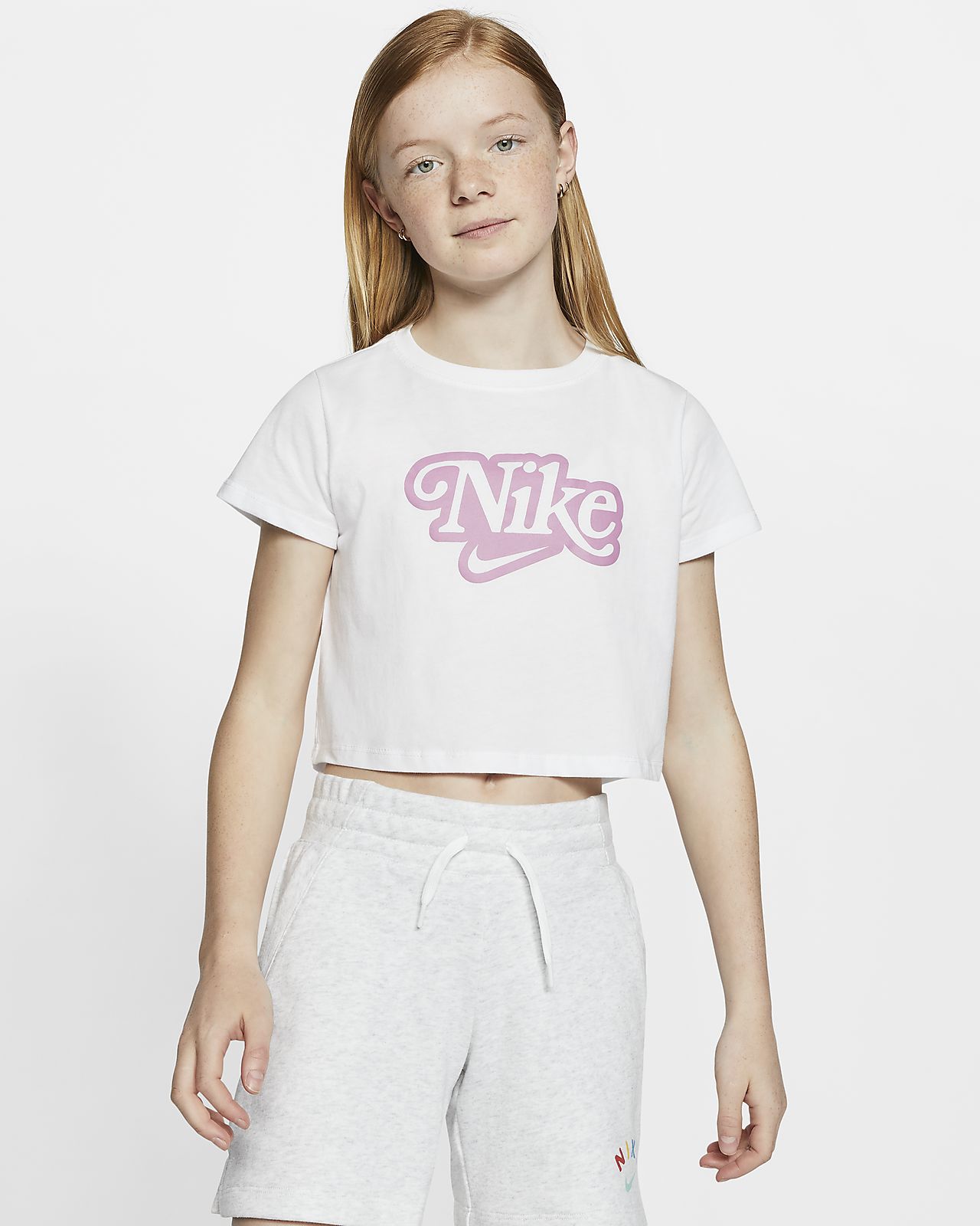 nike crop tshirt