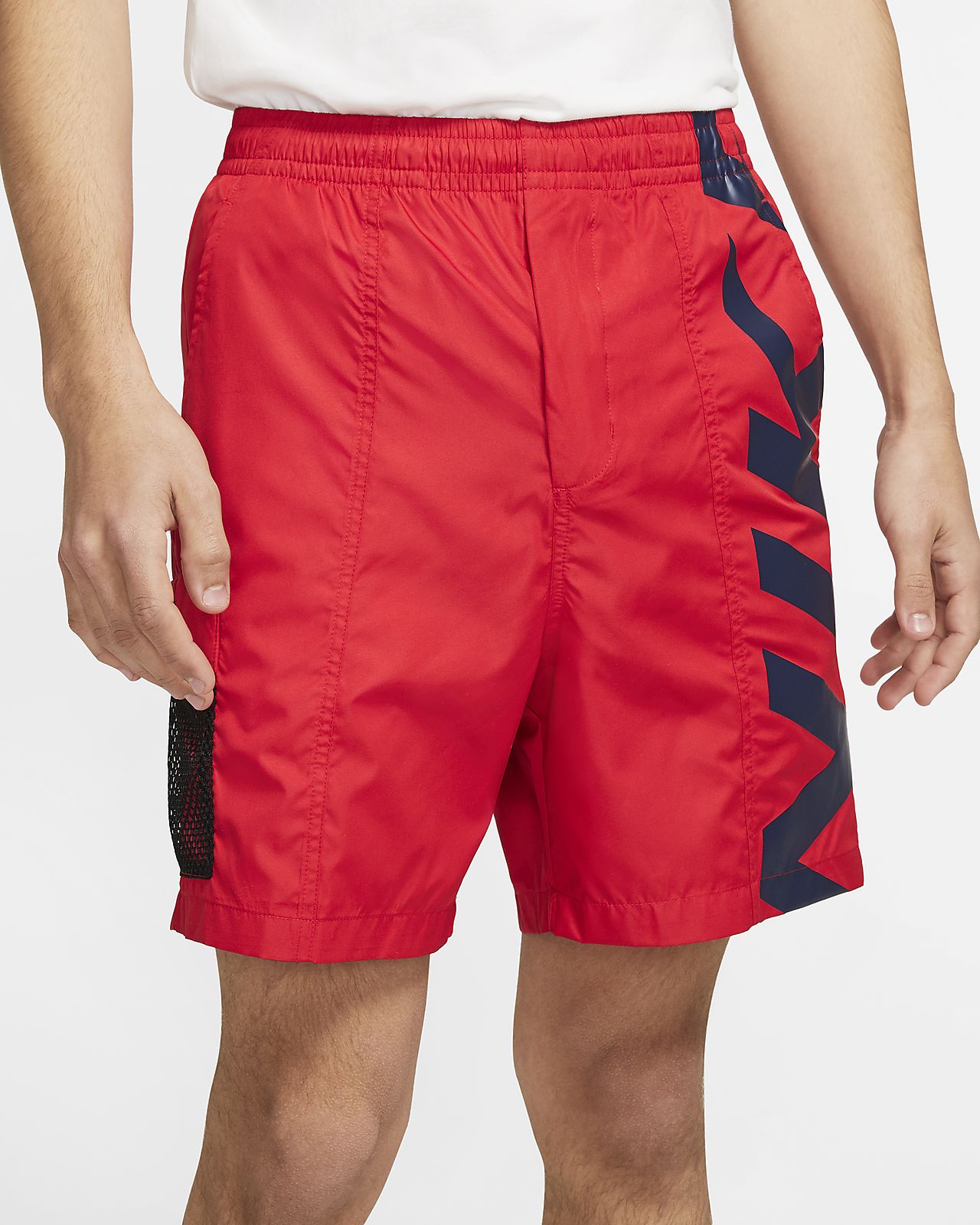 black and red nike shorts