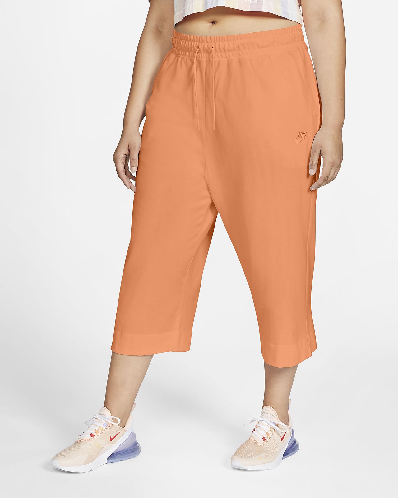 plus size nike capris