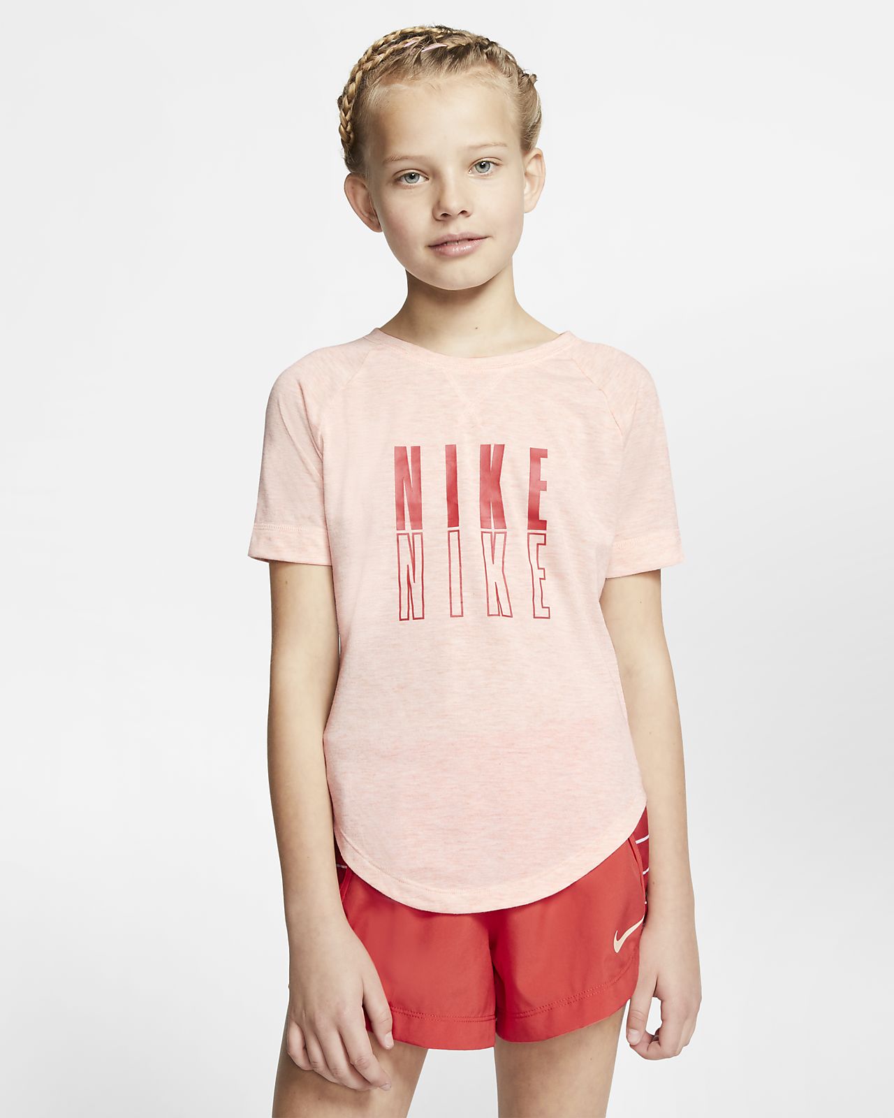 Nike Trophy Older Kids' (Girls') Short-Sleeve Graphic Training Top. Nike GB