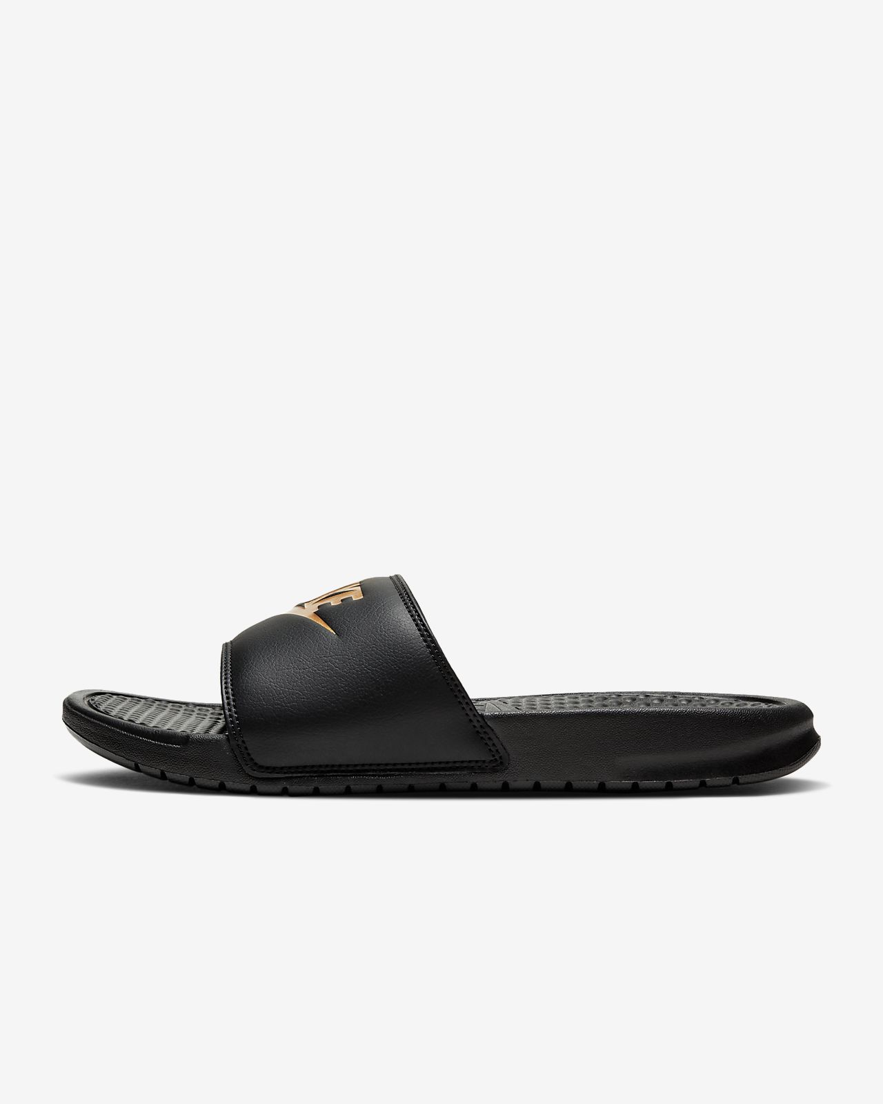 nike benassi jdi slides black and white