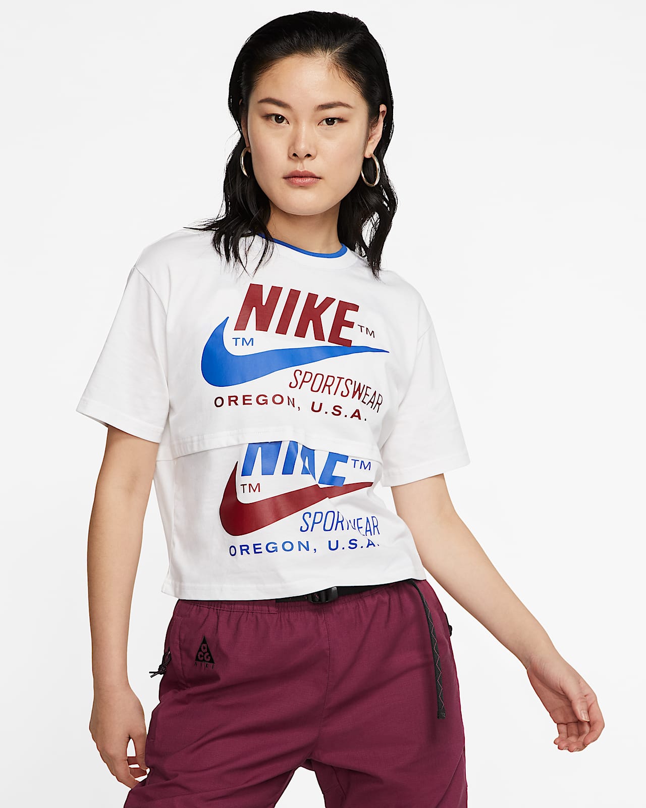 nike sportswear short sleeve top