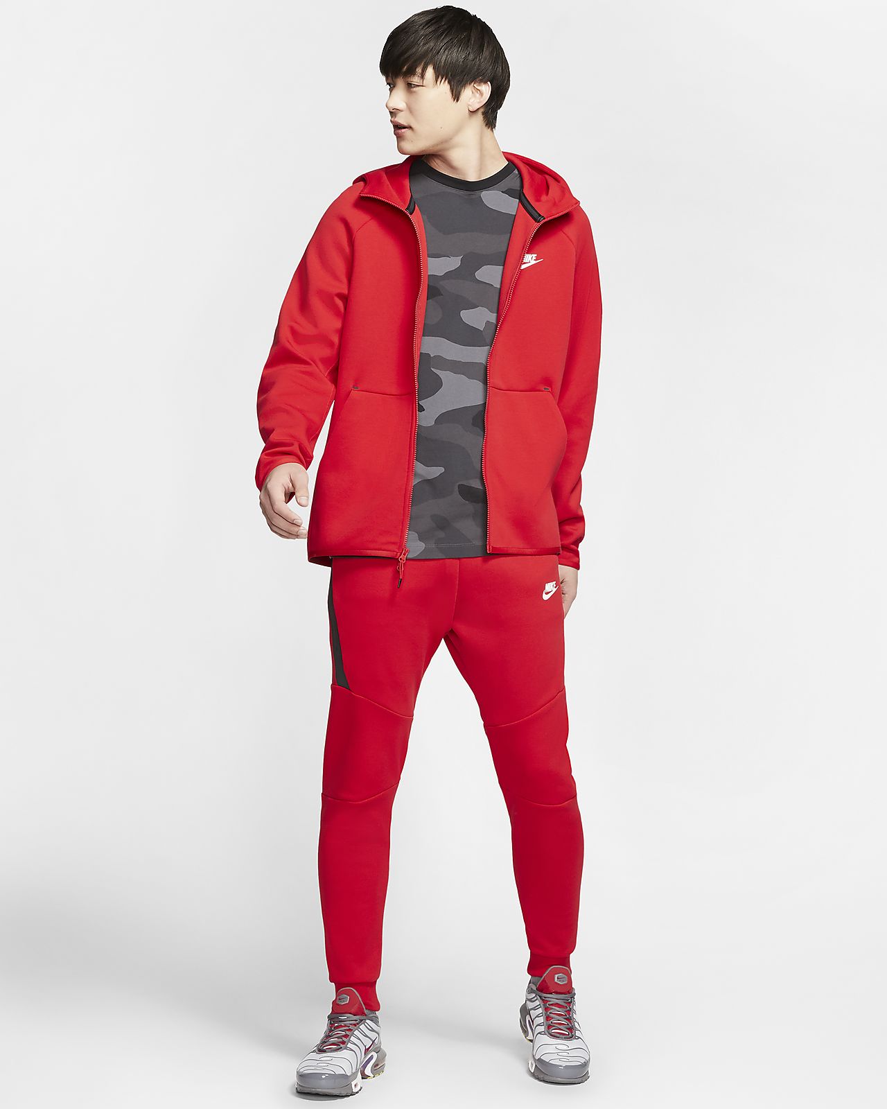 nike tech red tracksuit