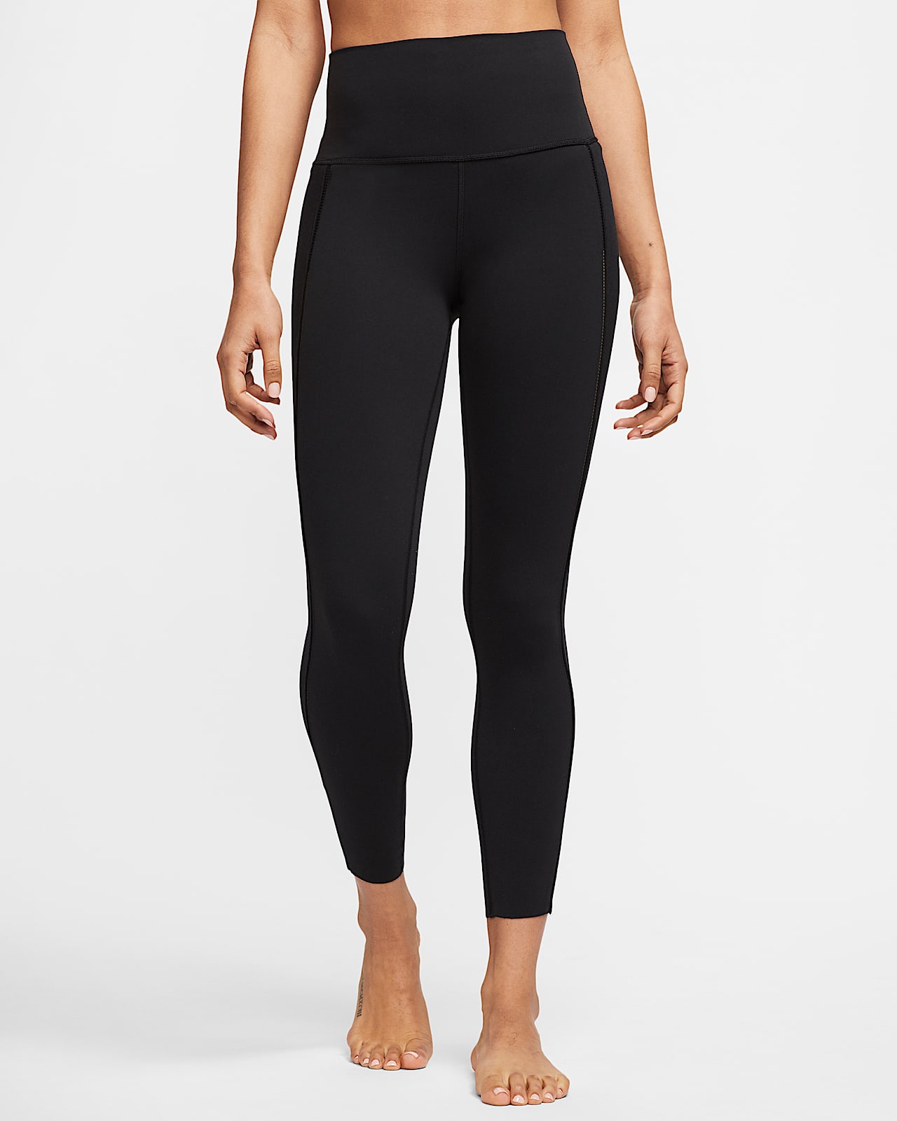 Nike Yoga Luxe Infinalon 7/8-Damen-Tights mit Rippmaterial. Nike CH