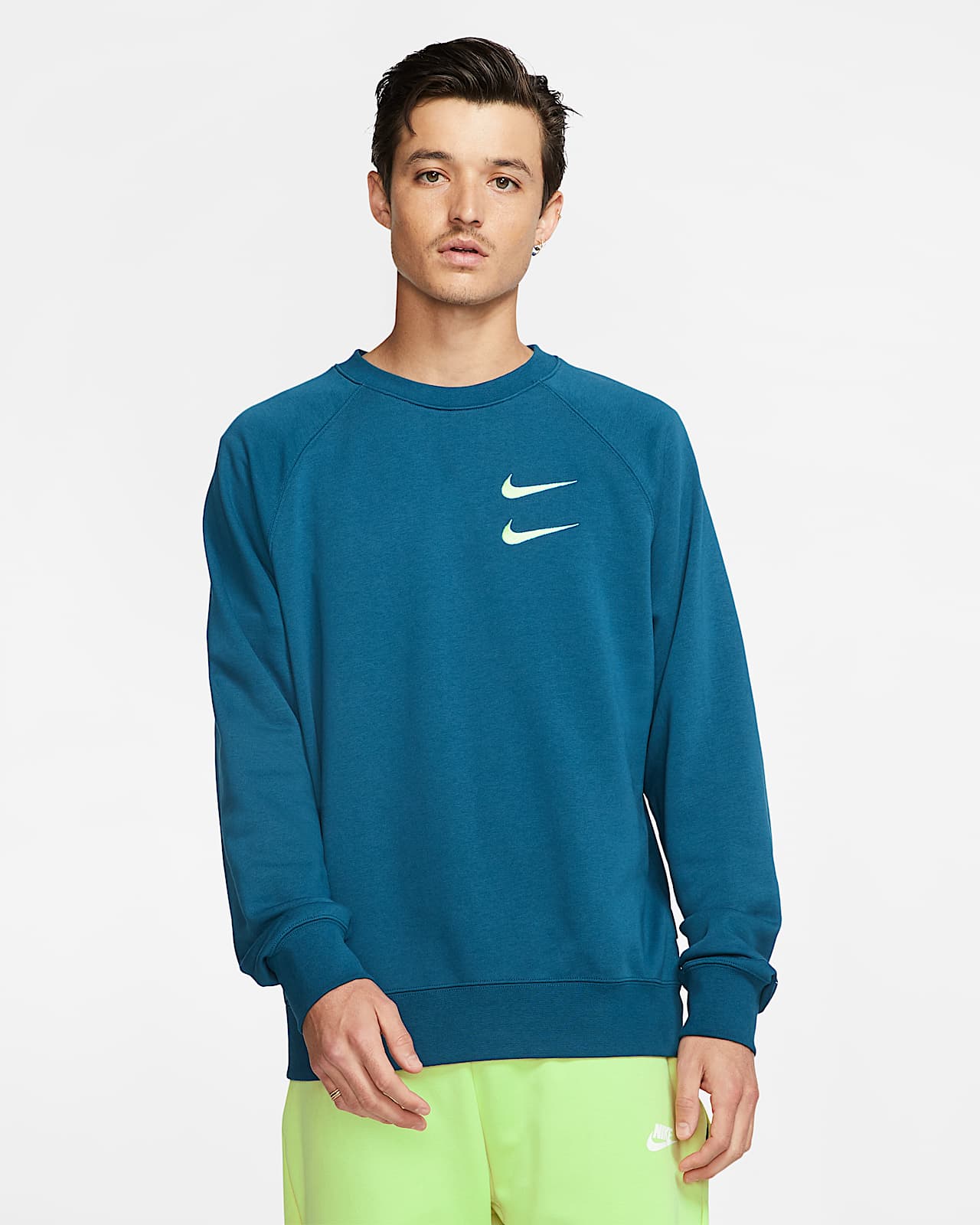 nike swoosh french terry