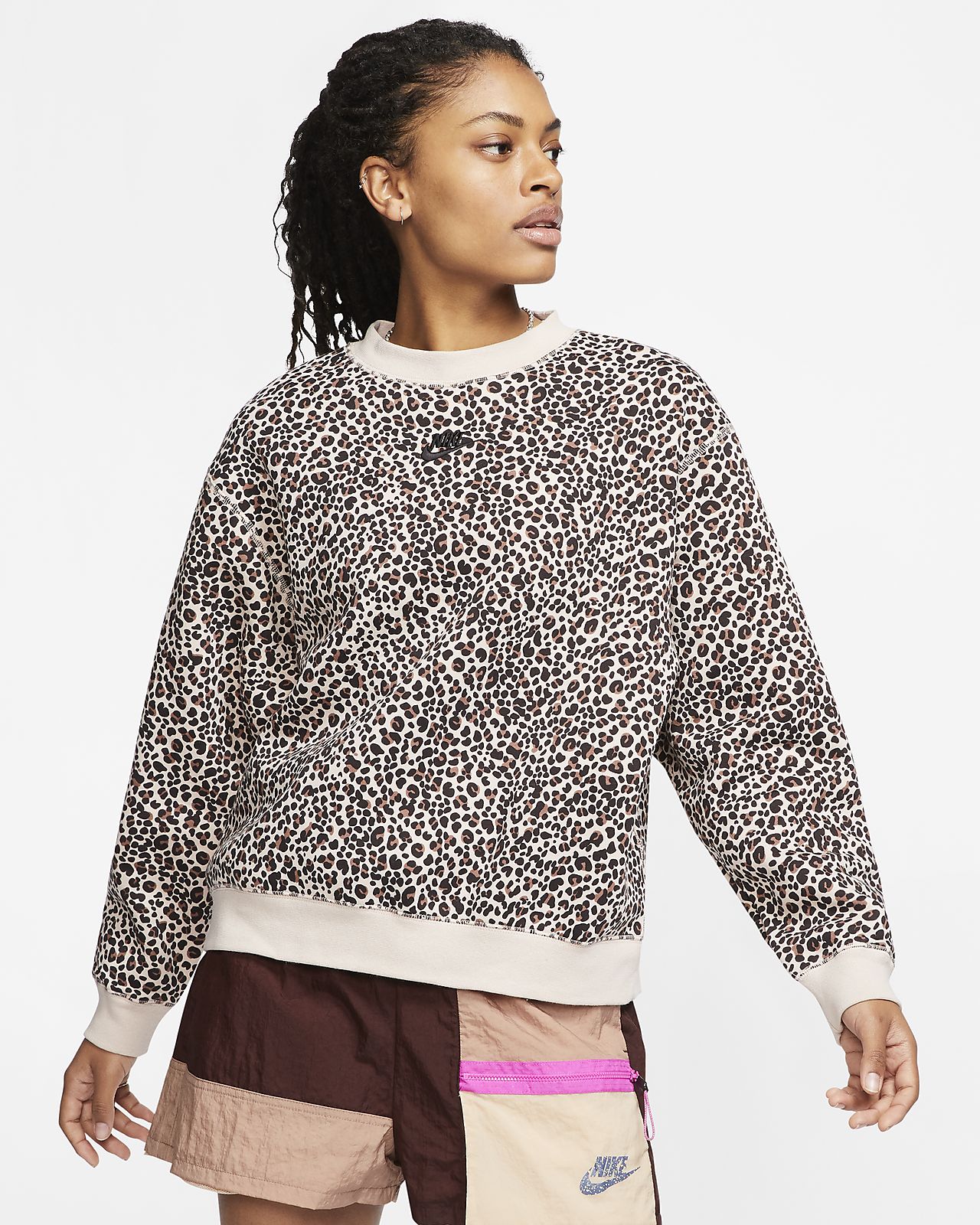 nike leopard print sweatshirt Shop 