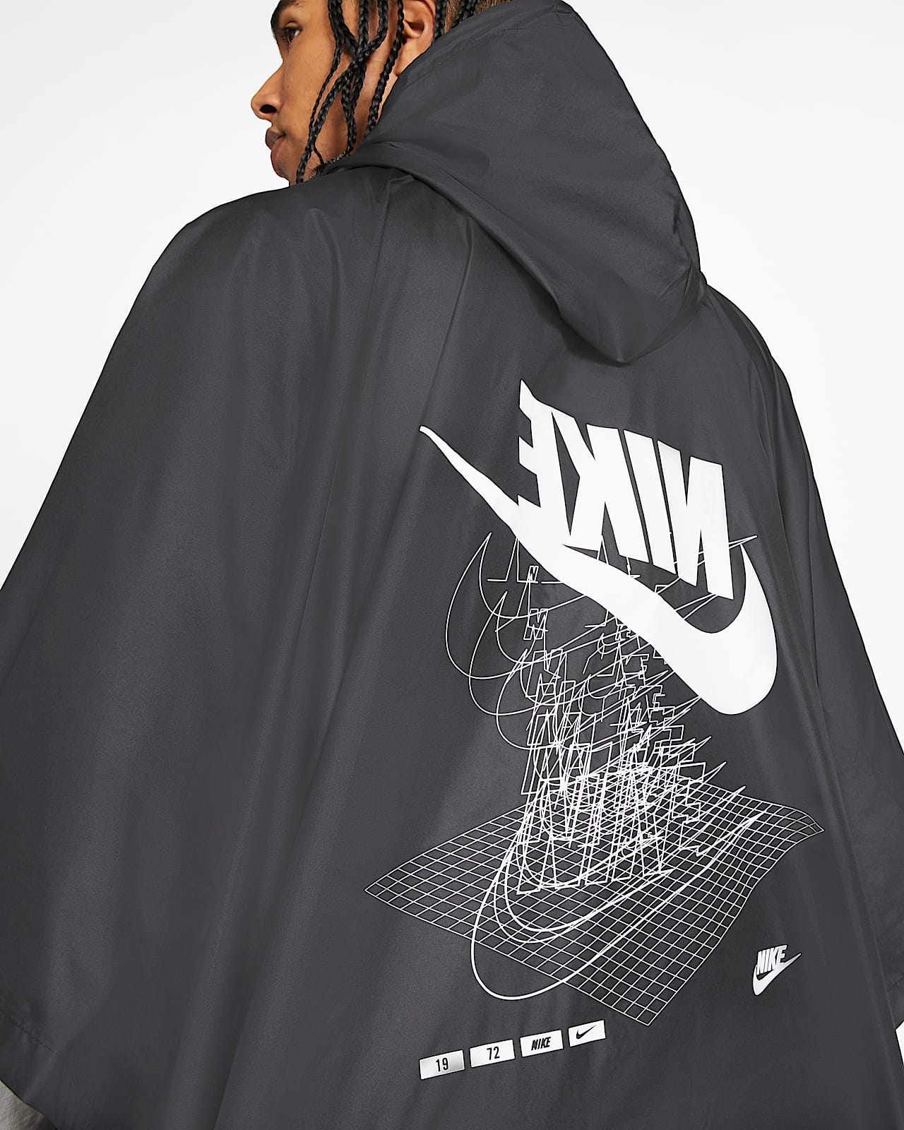 nike poncho hoodie