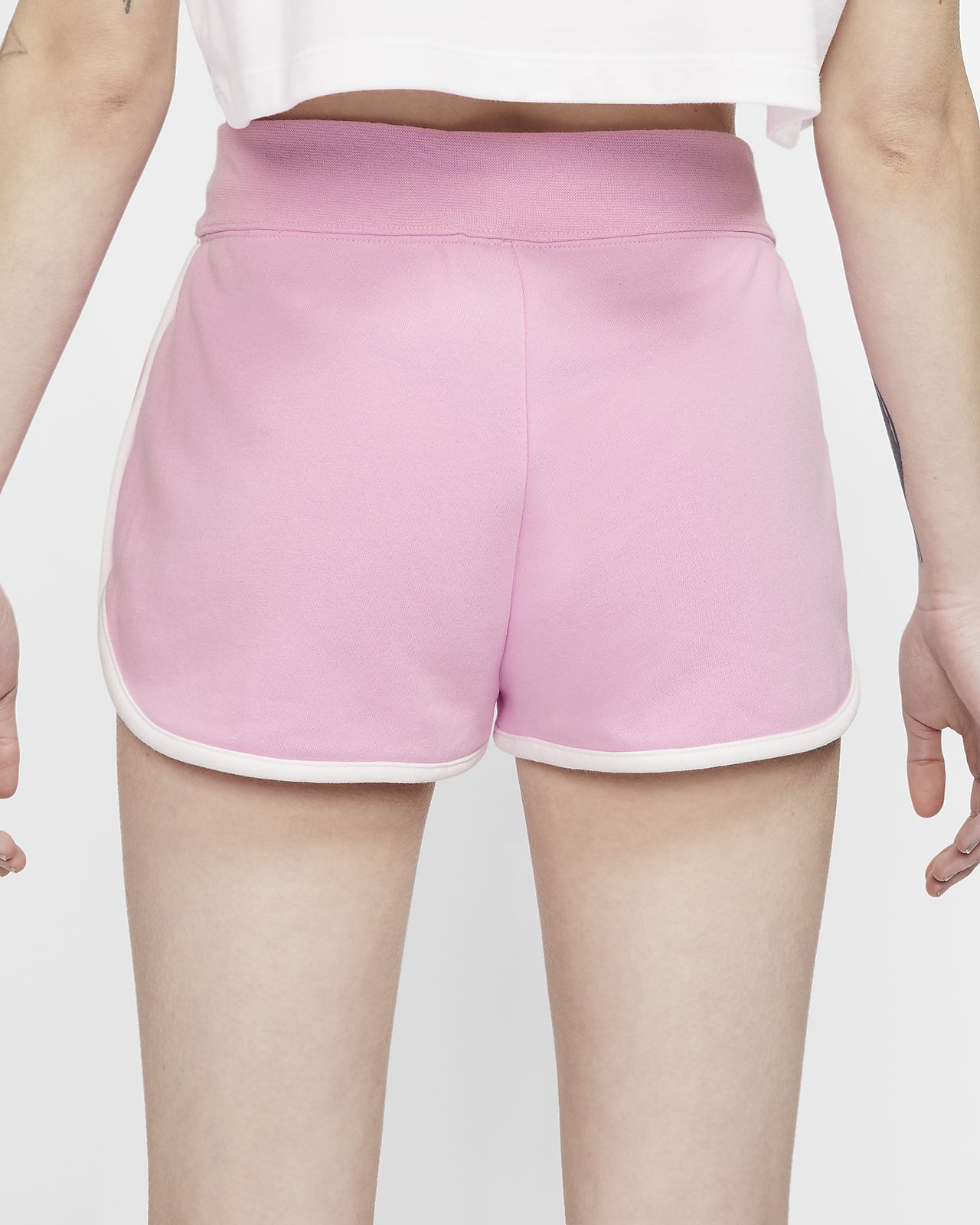 women's nike heritage fleece shorts