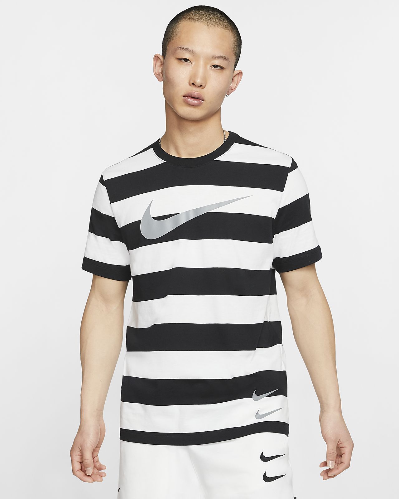 nike striped t shirt