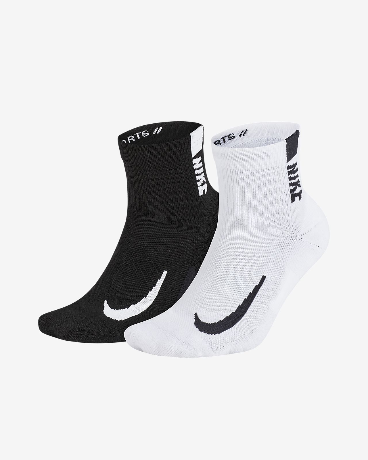 Nike Multiplier Ankle Socks (2 Pairs 