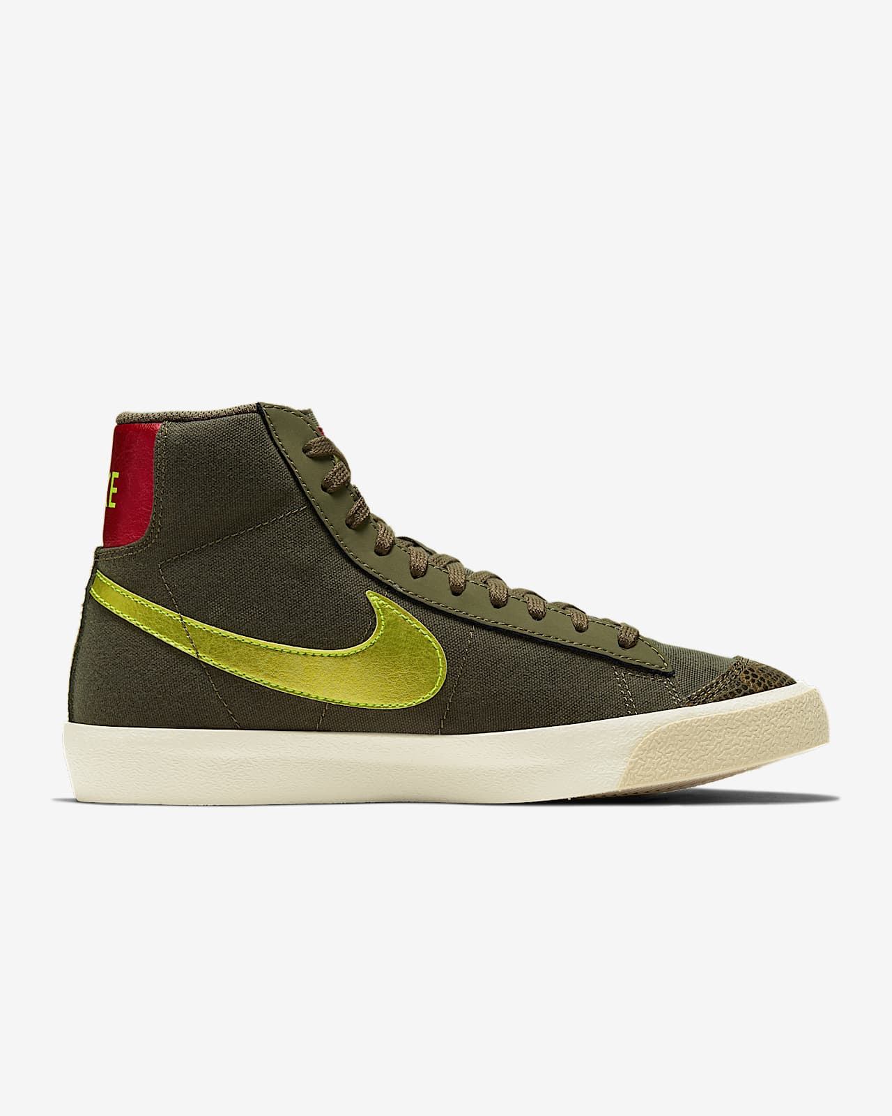 women's nike suede blazer mid vintage sneakers olive