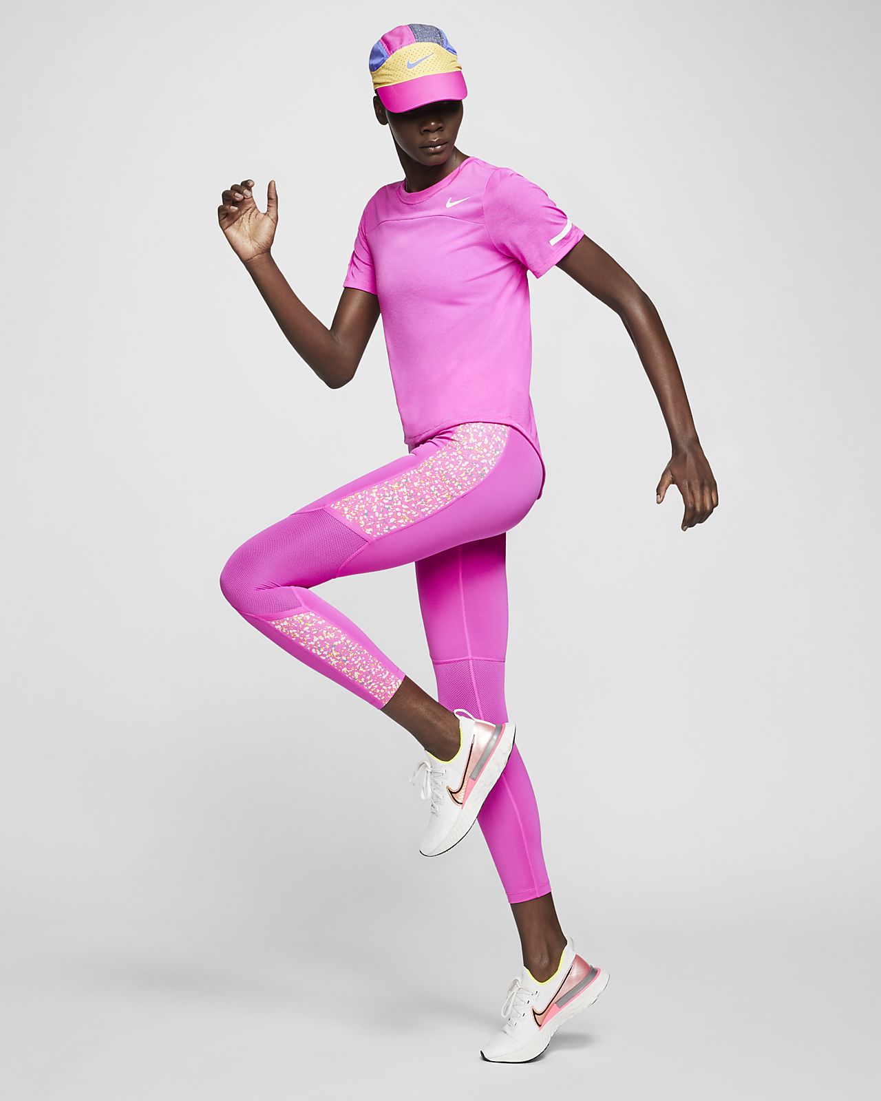 pink nike leggings