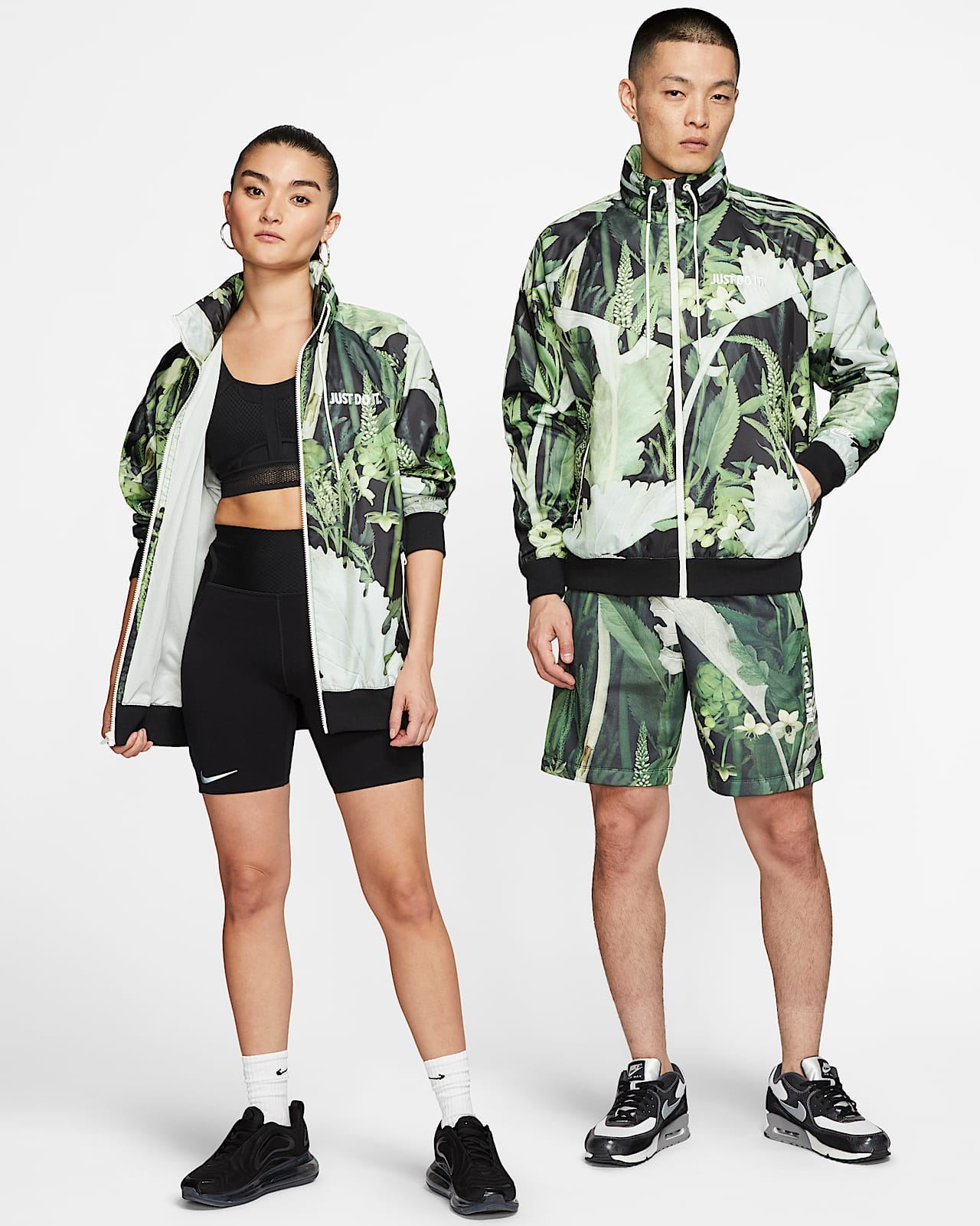 nike floral windrunner jacket