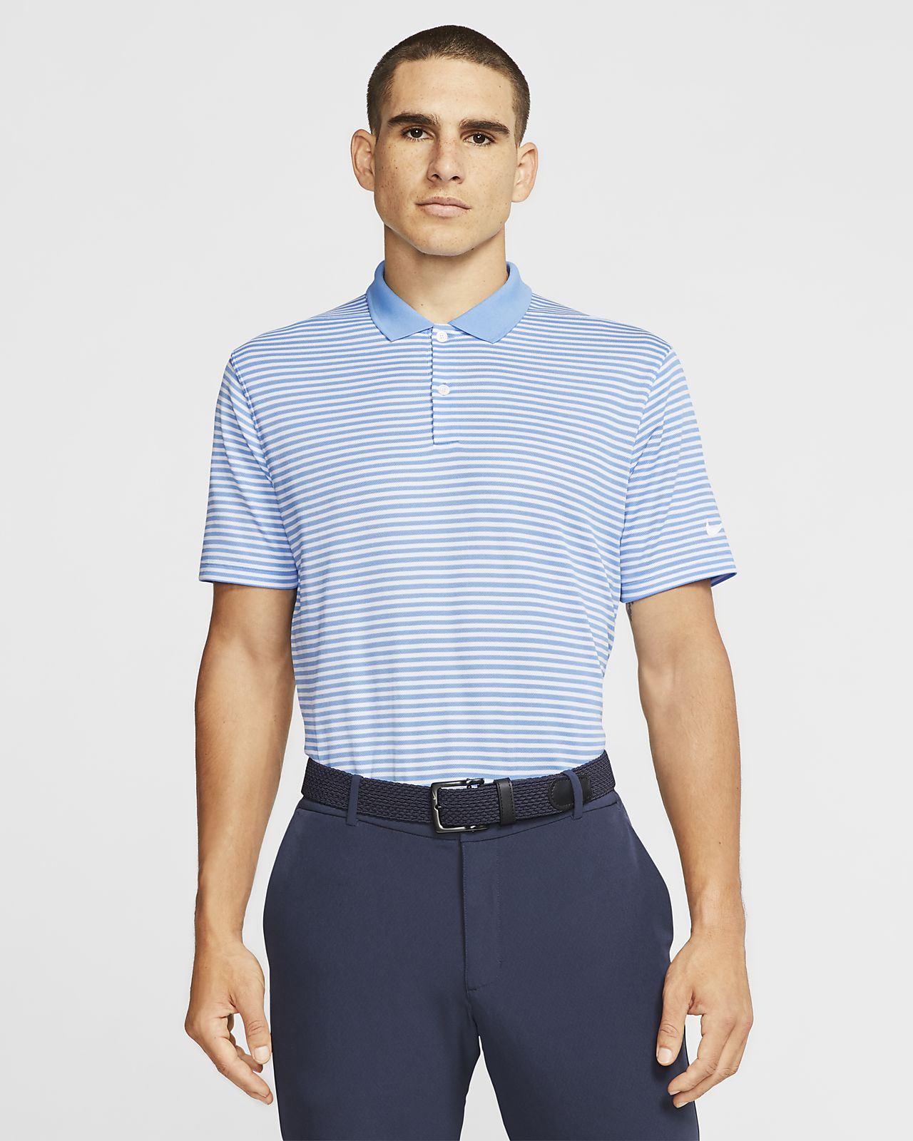 nike dri fit victory stripe polo