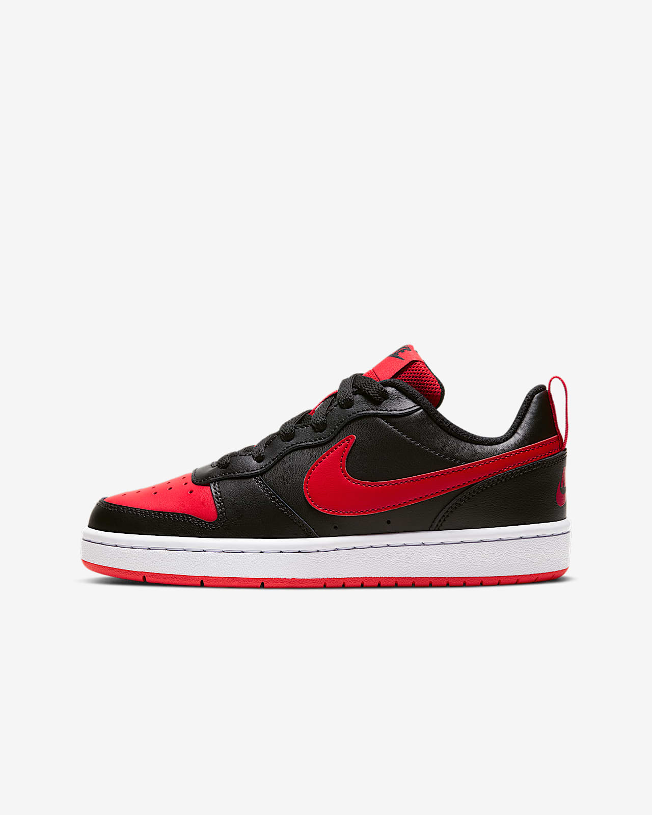 nike court borough low 2 red and white