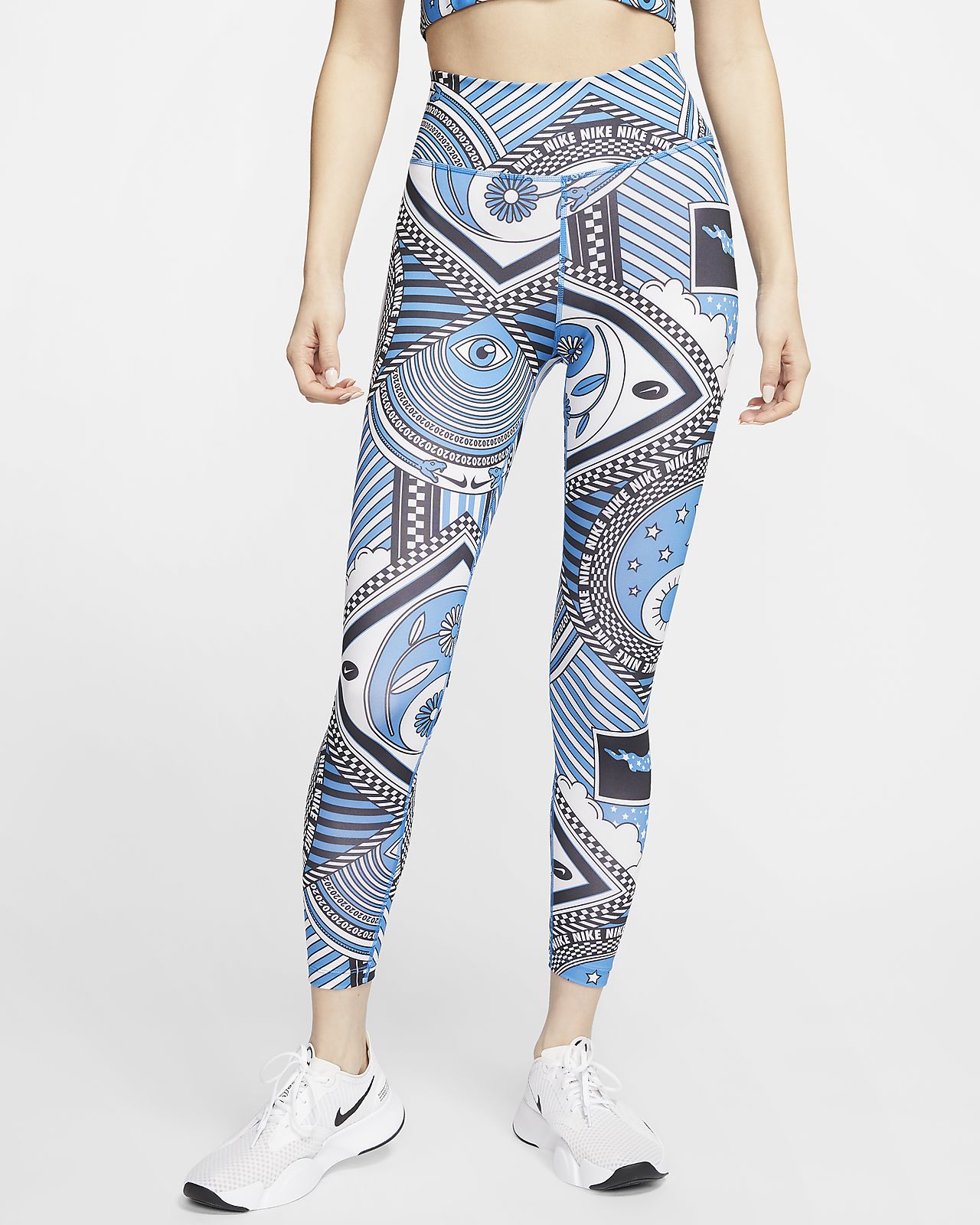 nike one printed tights