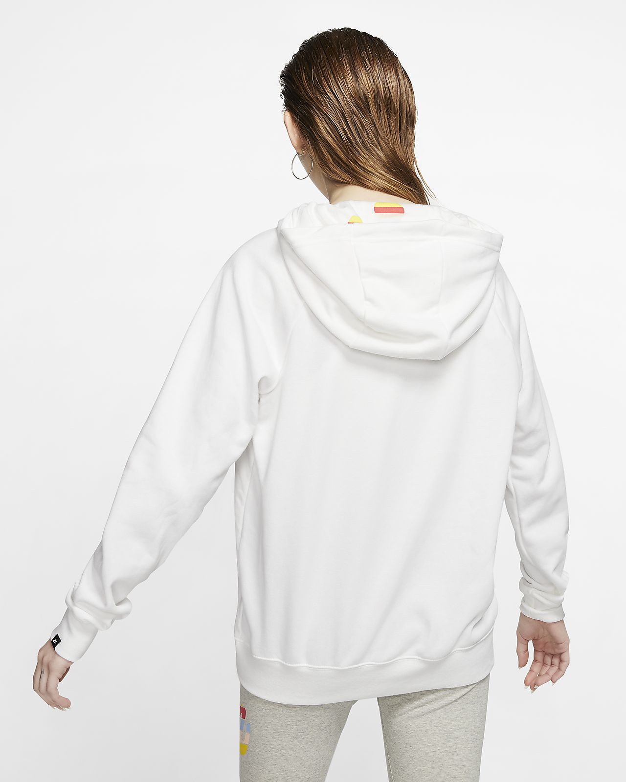 womens white pullover hoodie