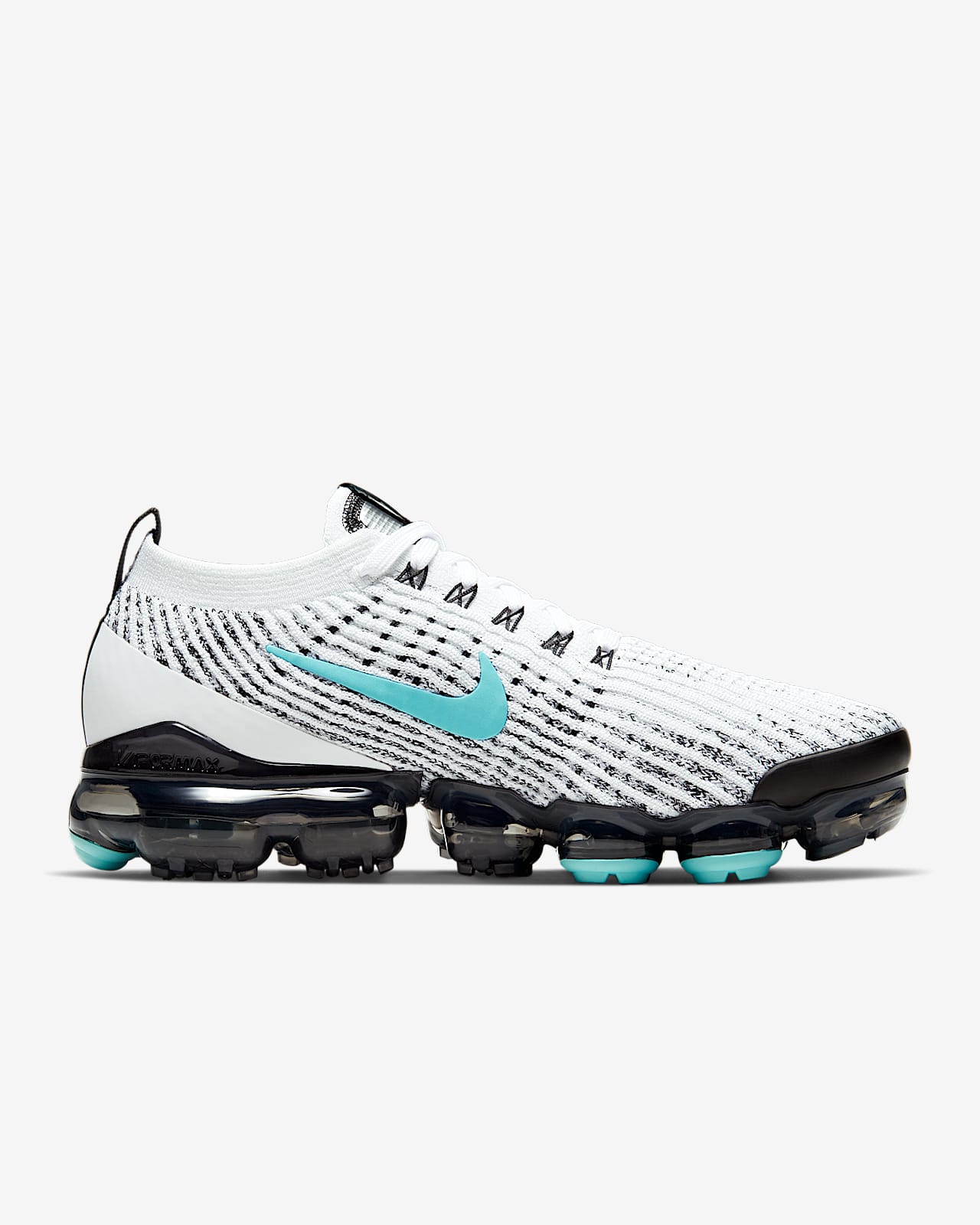 nike vapormax flyknit white and black