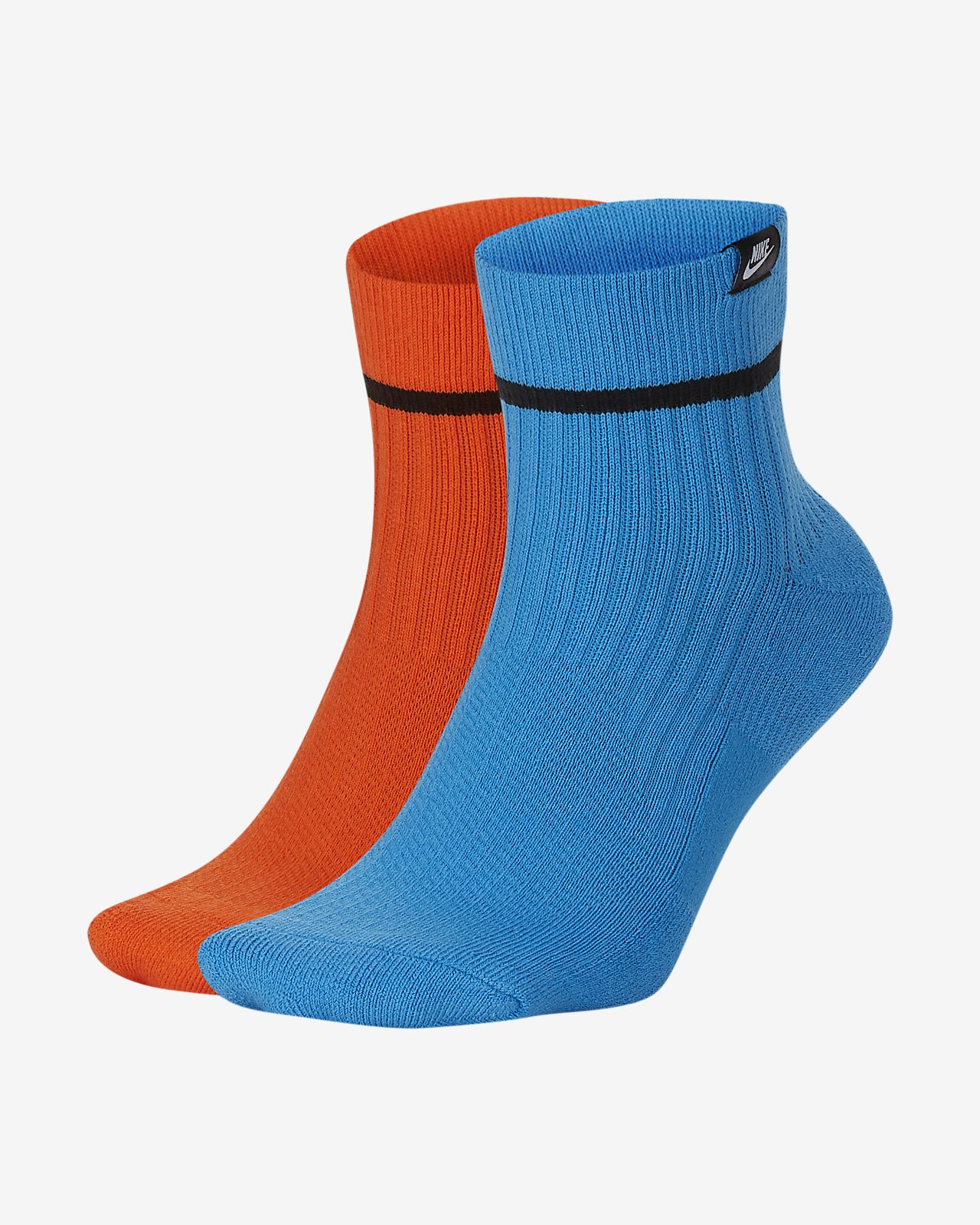 Nike SNEAKR Sox Ankle Socks (2 Pairs 