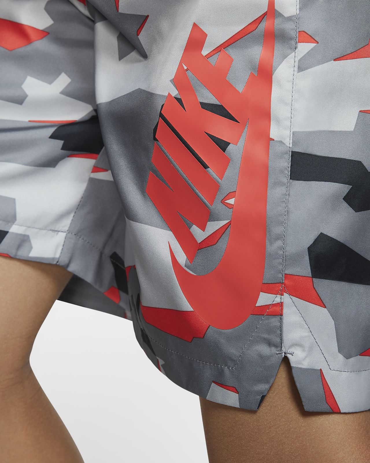 nike red camo shorts