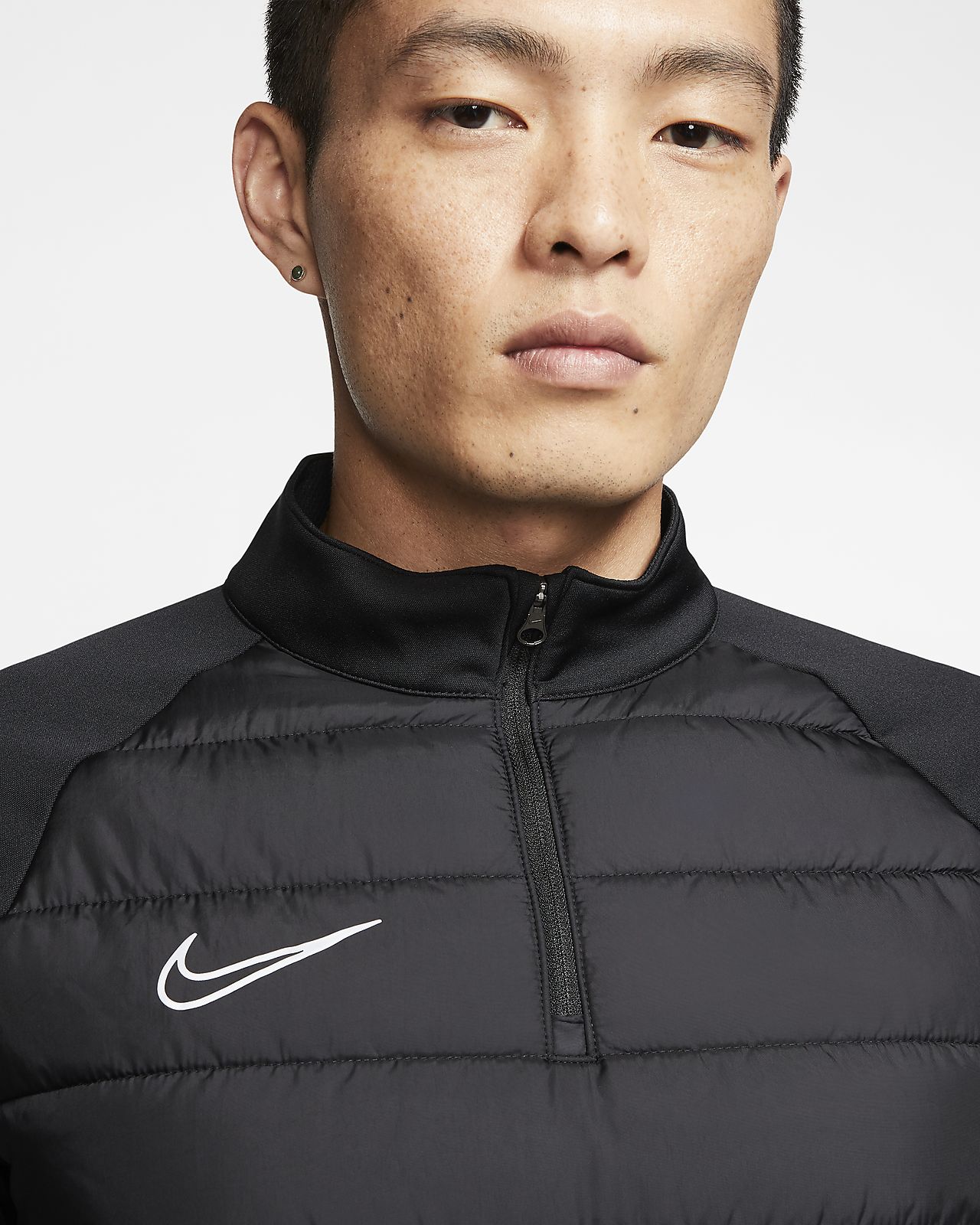 nike therma academy crew top