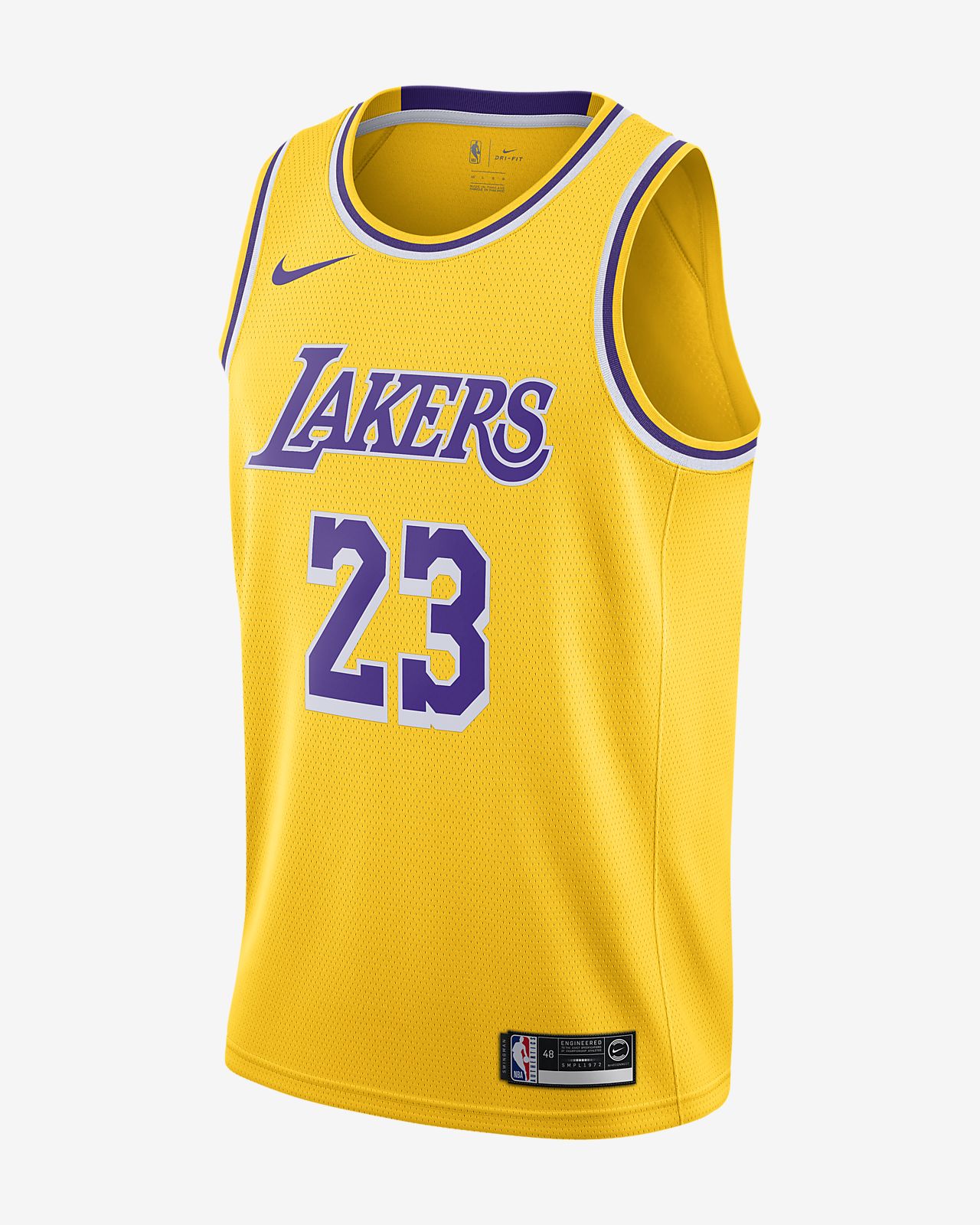 Camiseta Nike NBA Swingman LeBron James Lakers Icon Edition. Nike CL