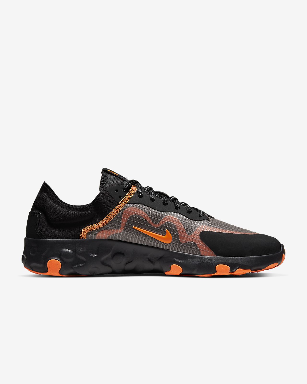 nike renew lucent black and orange