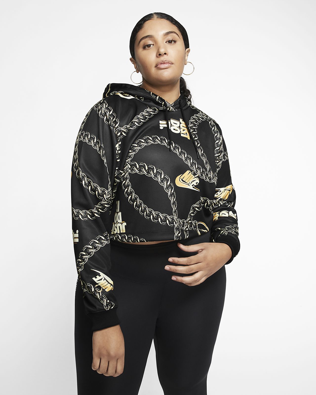 plus size crop sweatshirt