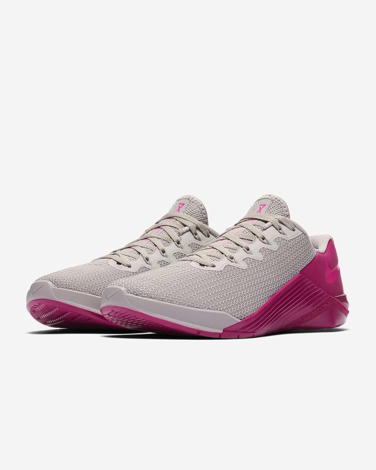 metcon 5 pink and grey