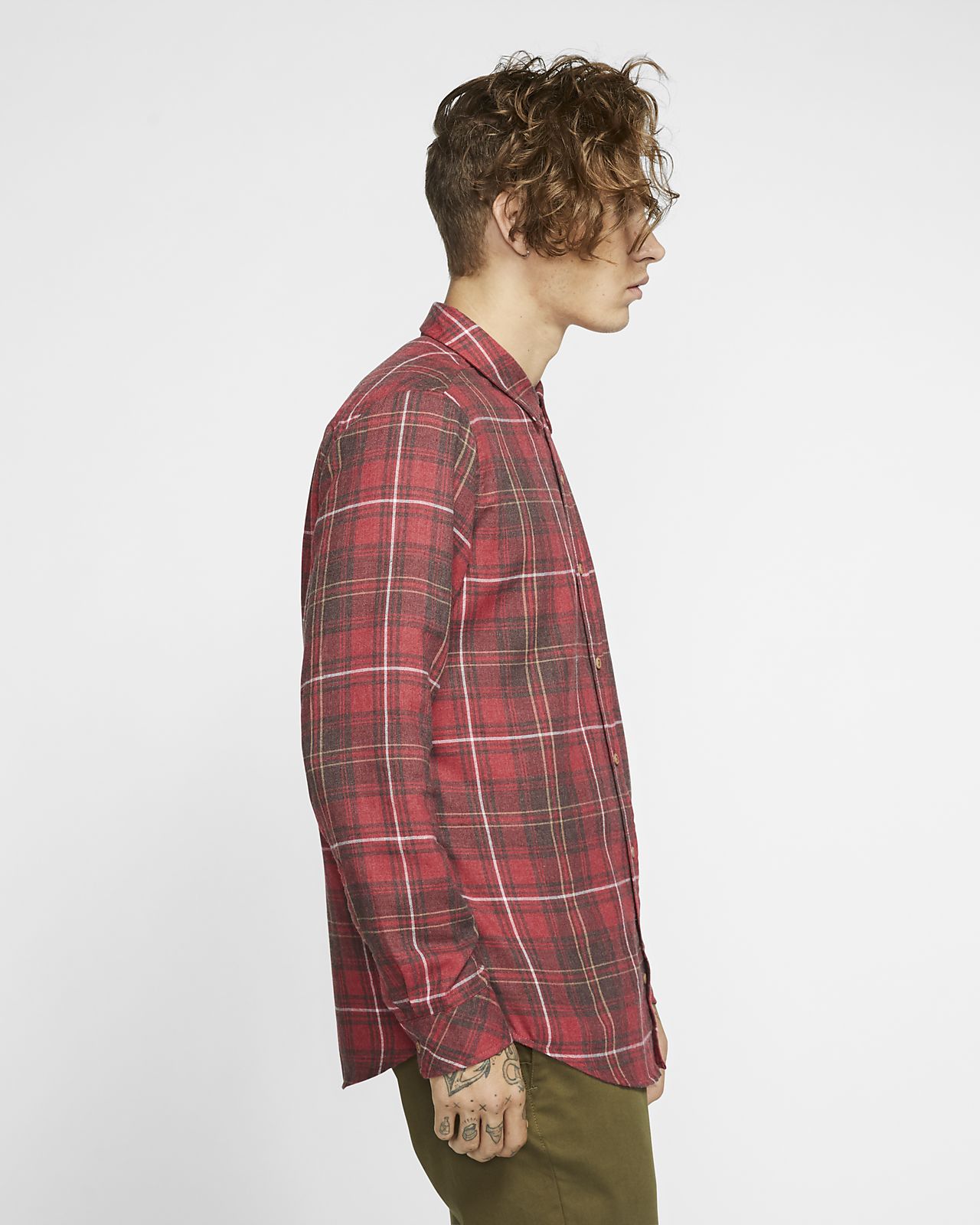 New Boys Flannel Shirt Hurley Vedder Washed L//S Shirt Anthracite