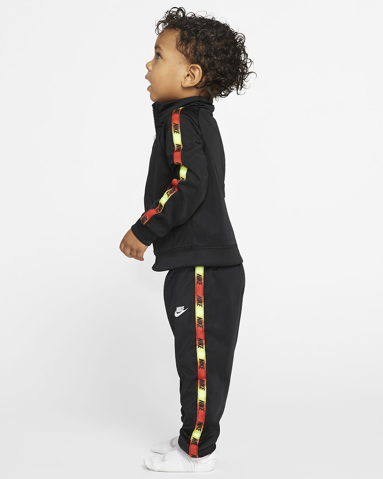 baby black nike tracksuit