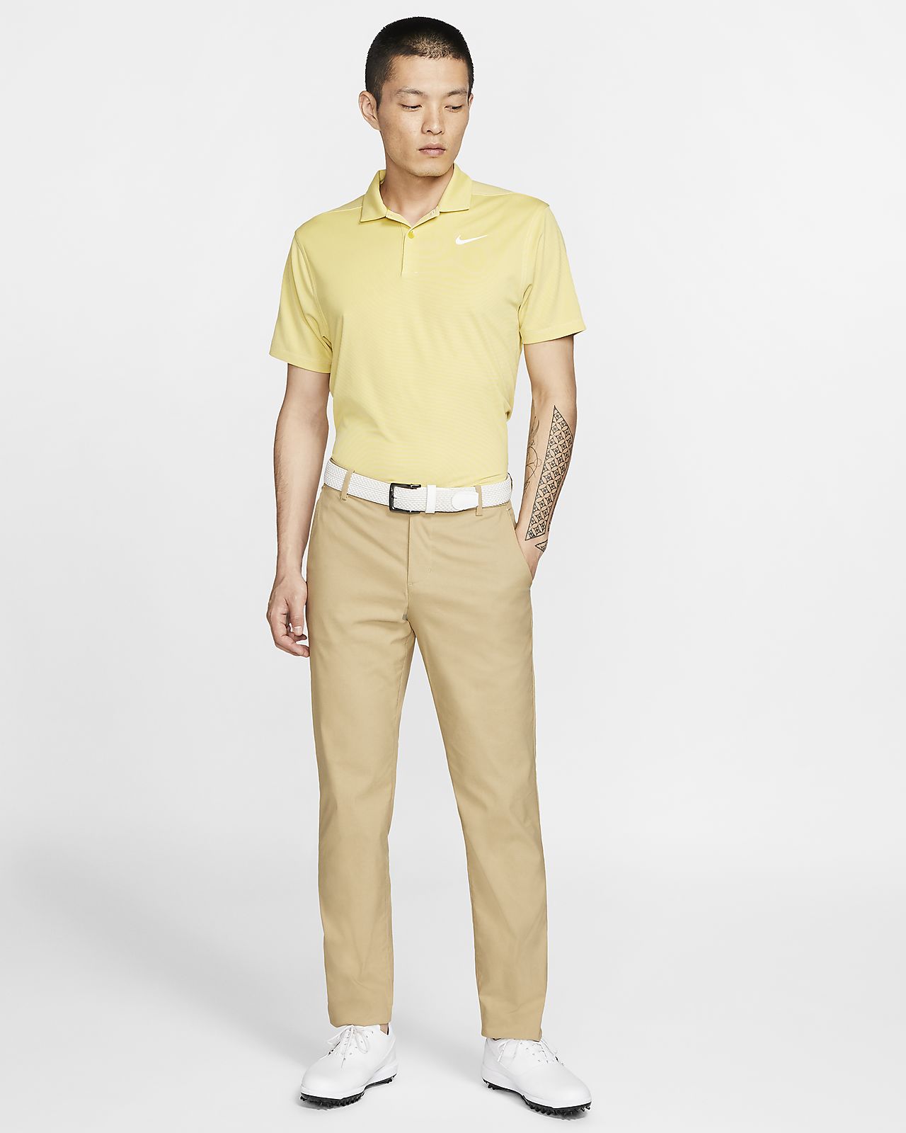 yellow nike golf pants